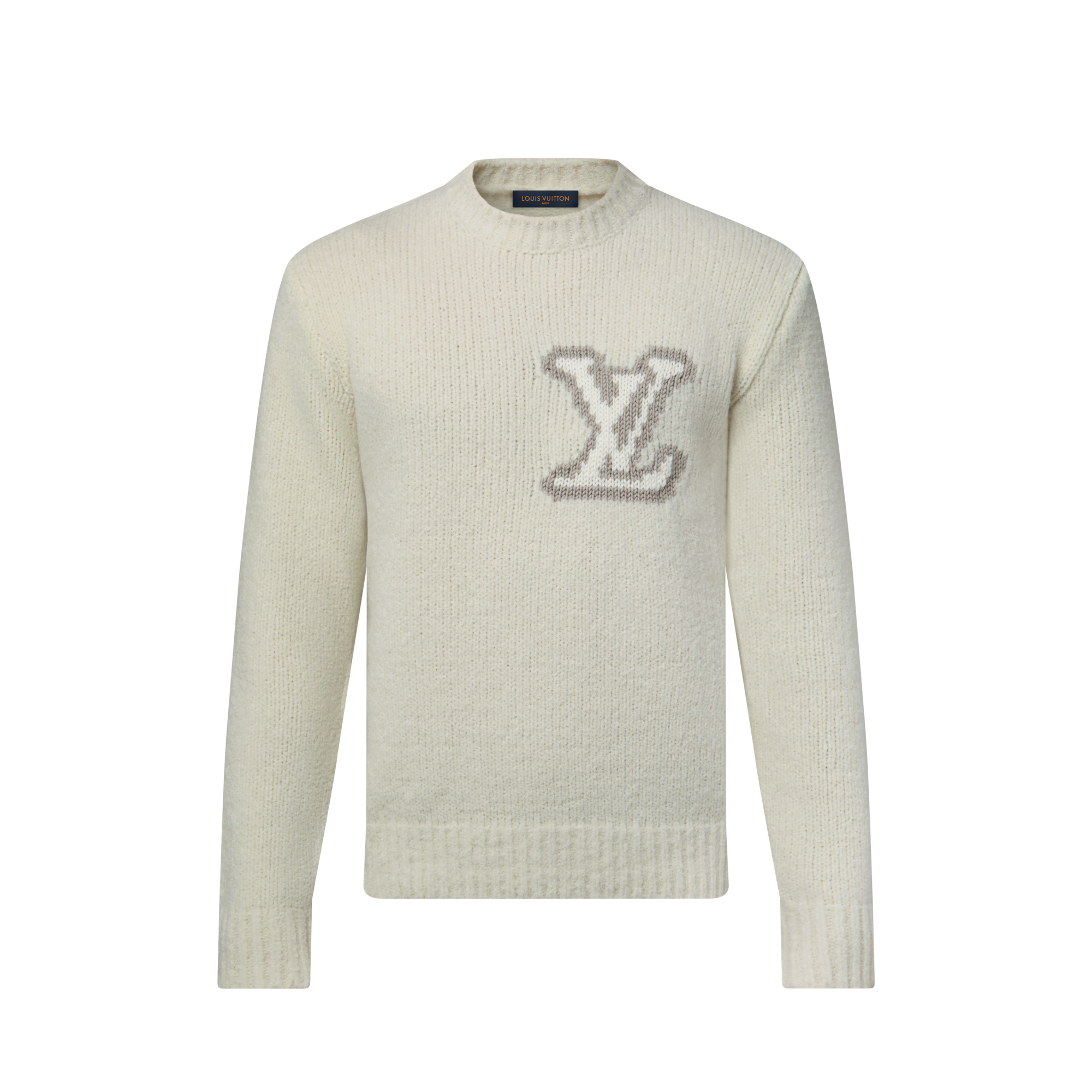 Rundhalspullover mit LV-Motiv als Intarsie  Herren Ready to Wear Vollständige Ready to Wear | LOUIS VUITTON (Zoom)