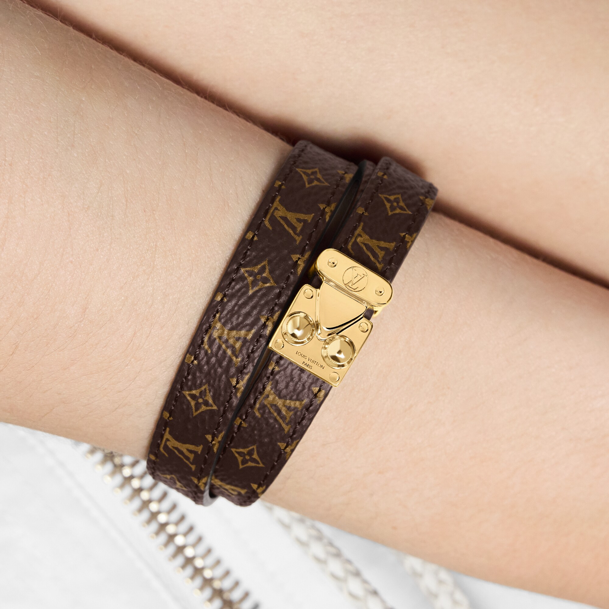 S-Lock Double Tour Armband Andere Lederarten Damen Modeschmuck Armbänder | LOUIS VUITTON (Zoom)