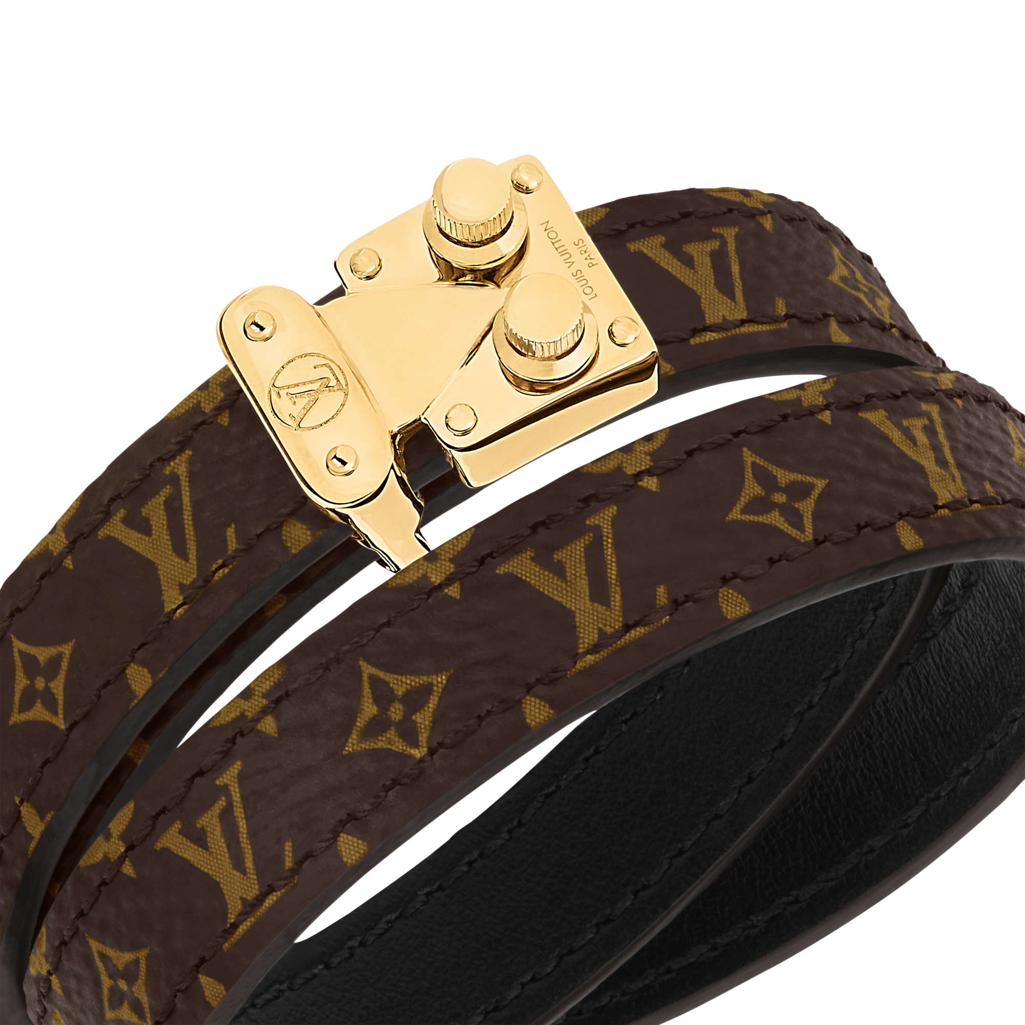 S-Lock Double Tour Armband Andere Lederarten Damen Modeschmuck Armbänder | LOUIS VUITTON (Zoom)