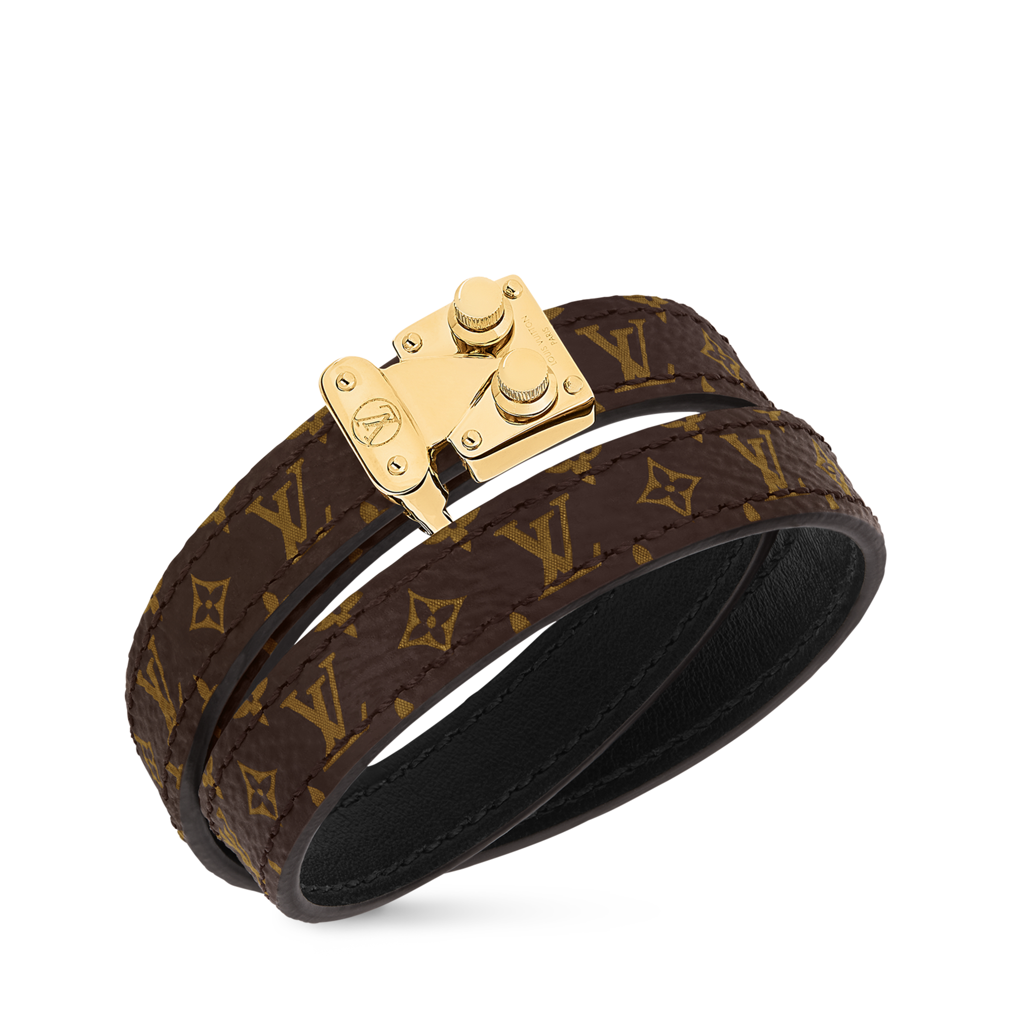 S-Lock Double Tour Armband Andere Lederarten Damen Modeschmuck Armbänder | LOUIS VUITTON (Zoom)