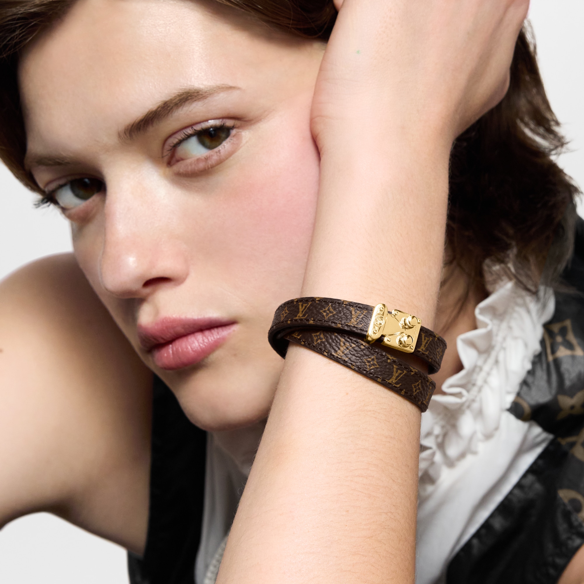 S-Lock Double Tour Armband Andere Lederarten Damen Modeschmuck Armbänder | LOUIS VUITTON (Zoom)