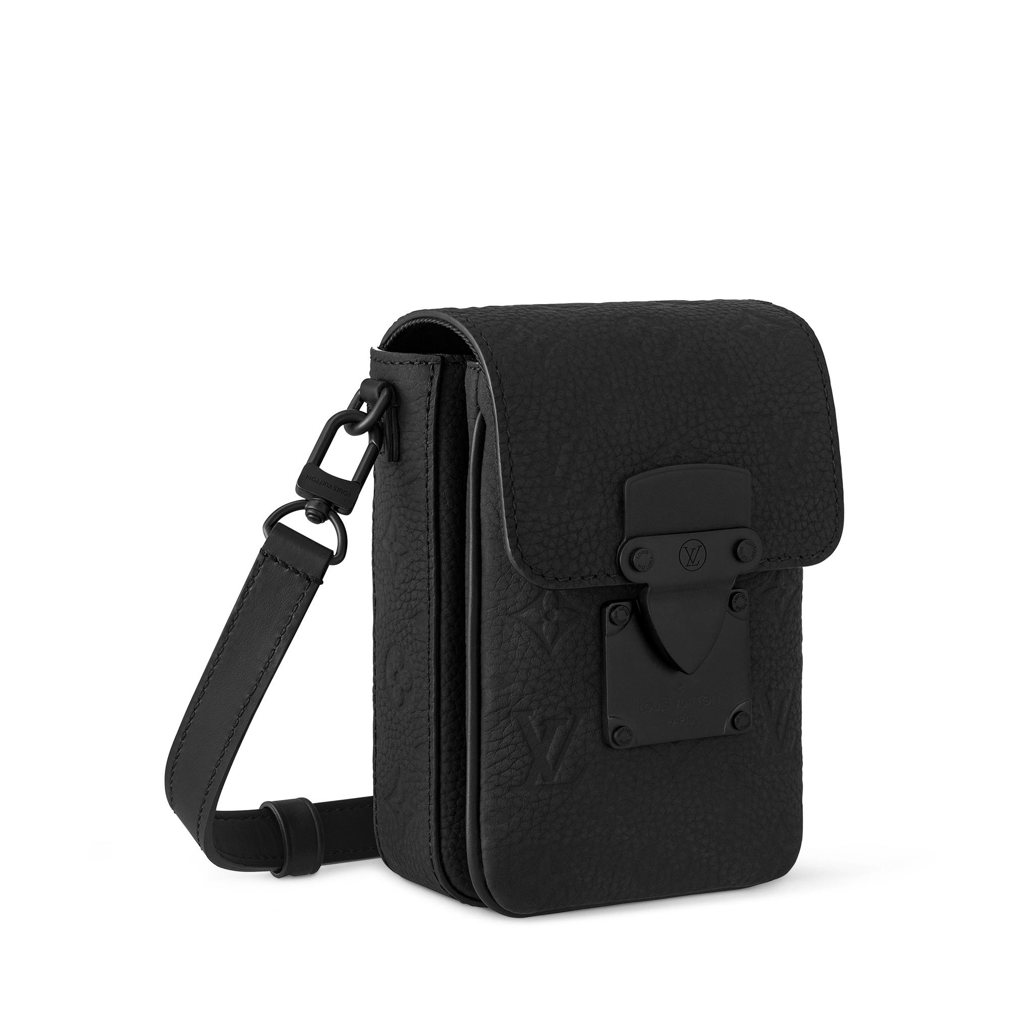 S-Lock Vertical Wearable Geldbörse Monogram Canvas & Taurillon  