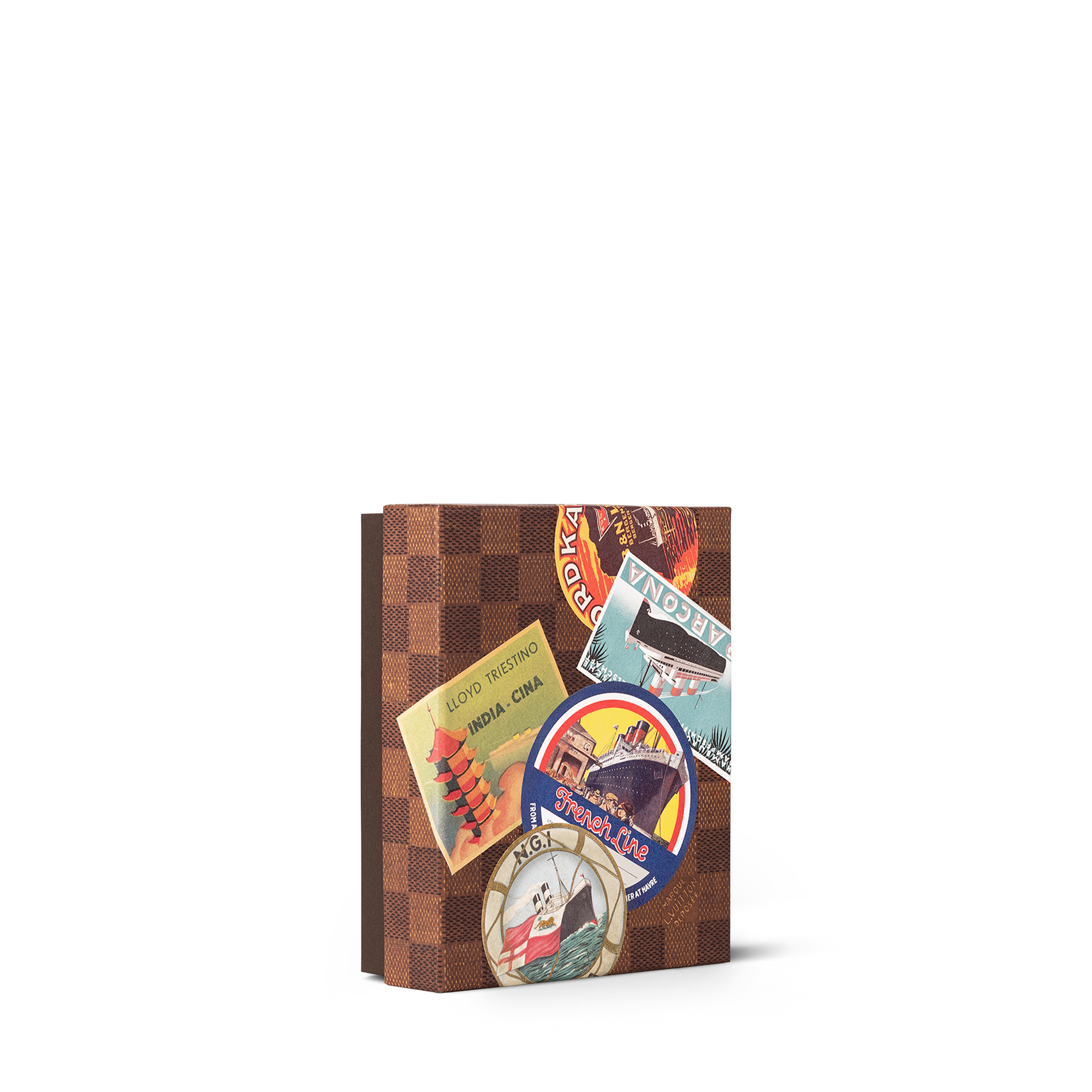 Sammlerbox: Postkarten und Etiketten von Ozeandampfern  Trunks, Reisen und Wohnen Bücher und Schreibaccessoires Bücher | LOUIS VUITTON (Zoom)