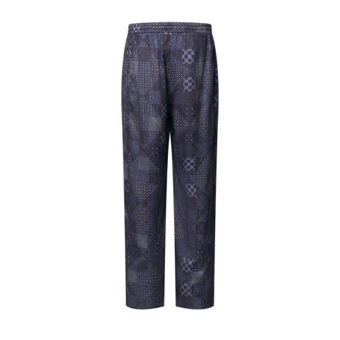 Schlafanzughose aus Seidengemisch mit Damier-Motiv Herren Ready to Wear Vollständige Ready to Wear | LOUIS VUITTON (Zoom)