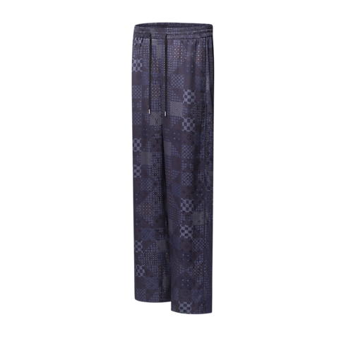 Schlafanzughose aus Seidengemisch mit Damier-Motiv Herren Ready to Wear Vollständige Ready to Wear | LOUIS VUITTON (Zoom)