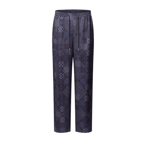 Schlafanzughose aus Seidengemisch mit Damier-Motiv Herren Ready to Wear Vollständige Ready to Wear | LOUIS VUITTON (Zoom)