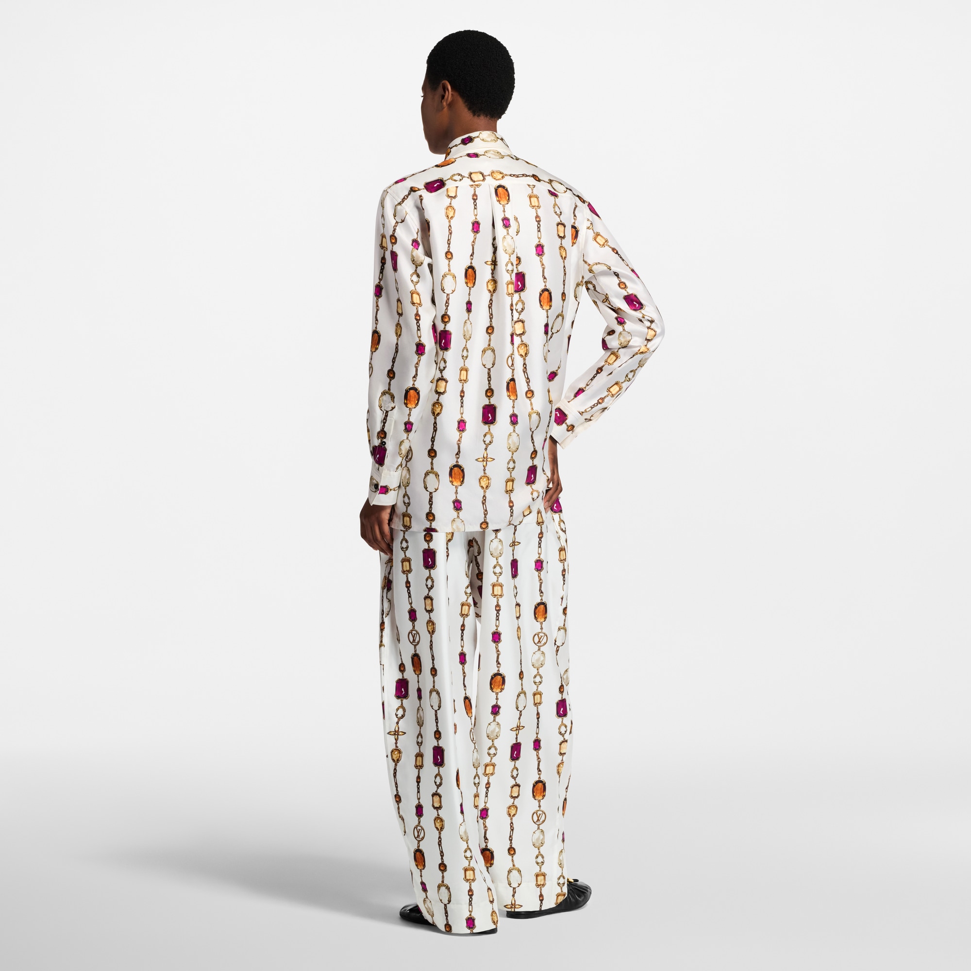Schlafanzughose mit Halsketten-Motiv  Damen Ready to Wear Hosen | LOUIS VUITTON (Zoom)
