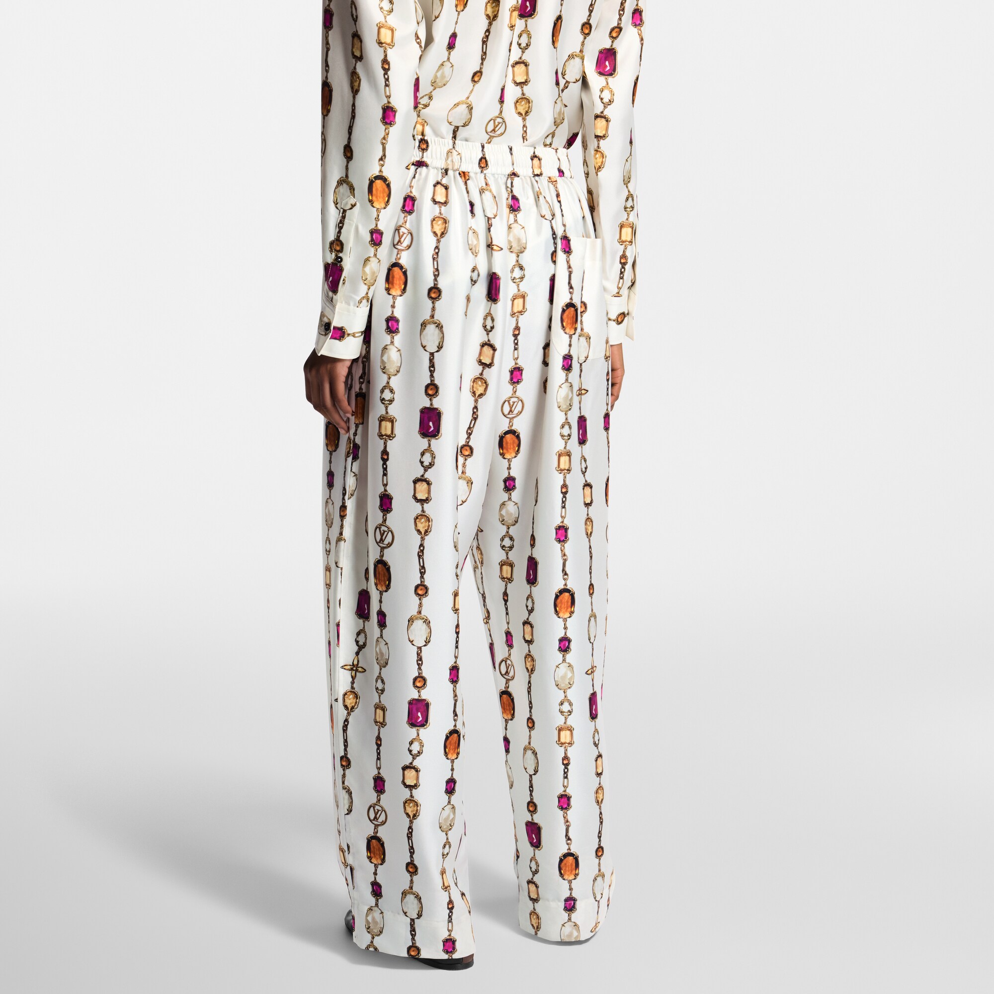 Schlafanzughose mit Halsketten-Motiv  Damen Ready to Wear Hosen | LOUIS VUITTON (Zoom)