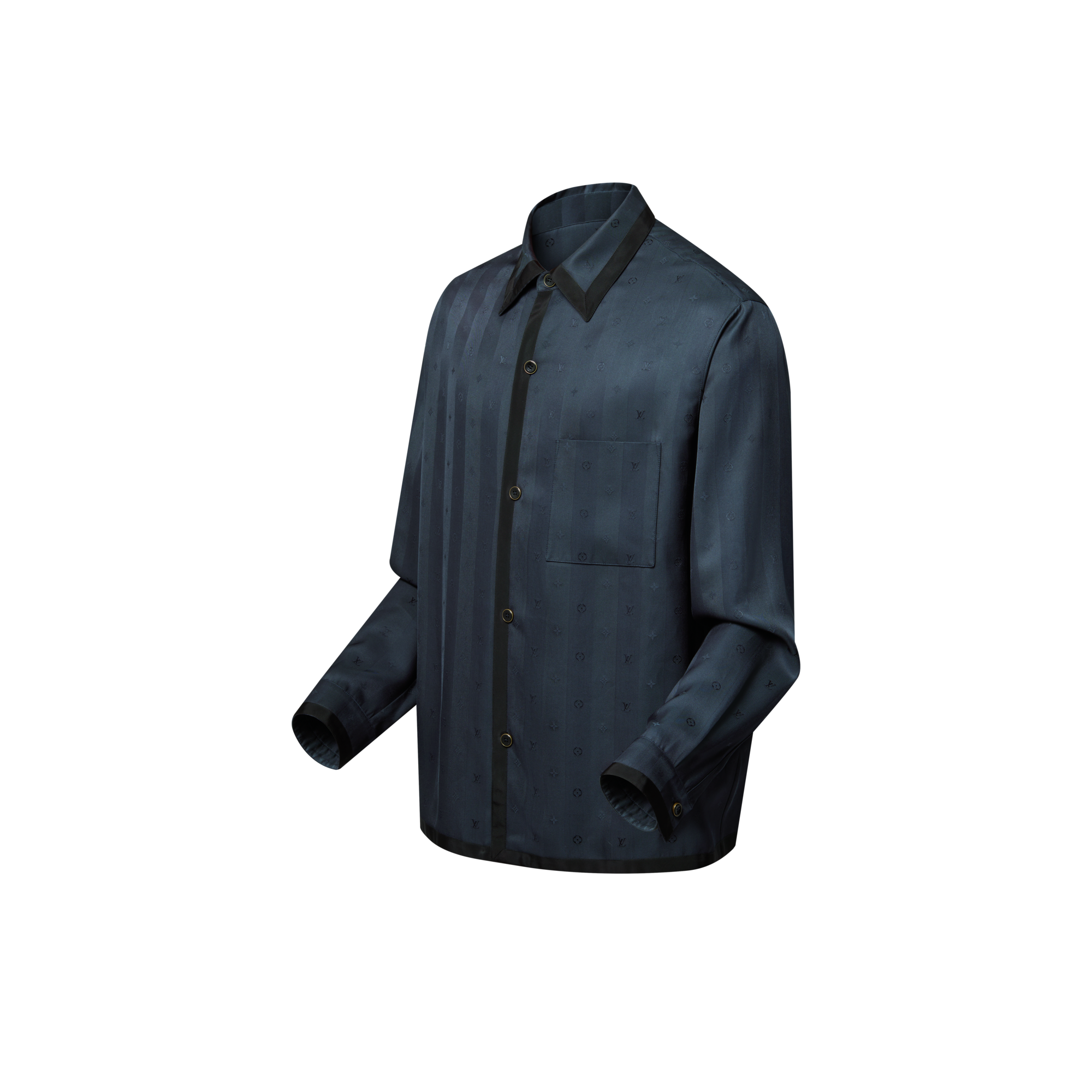 Schlafanzugoberteil aus Seidengemisch mit Monogram  Herren Ready to Wear Vollständige Ready to Wear | LOUIS VUITTON (Zoom)
