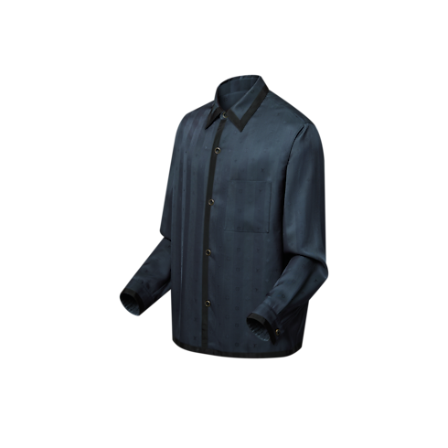 Schlafanzugoberteil aus Seidengemisch mit Monogram Herren Ready to Wear Vollständige Ready to Wear | LOUIS VUITTON (Zoom)