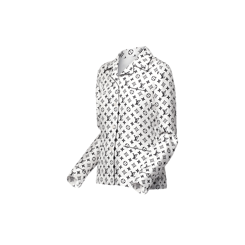 Schlafanzugoberteil mit Monogram-Motiv Damen Ready to Wear Tops | LOUIS VUITTON (Zoom)