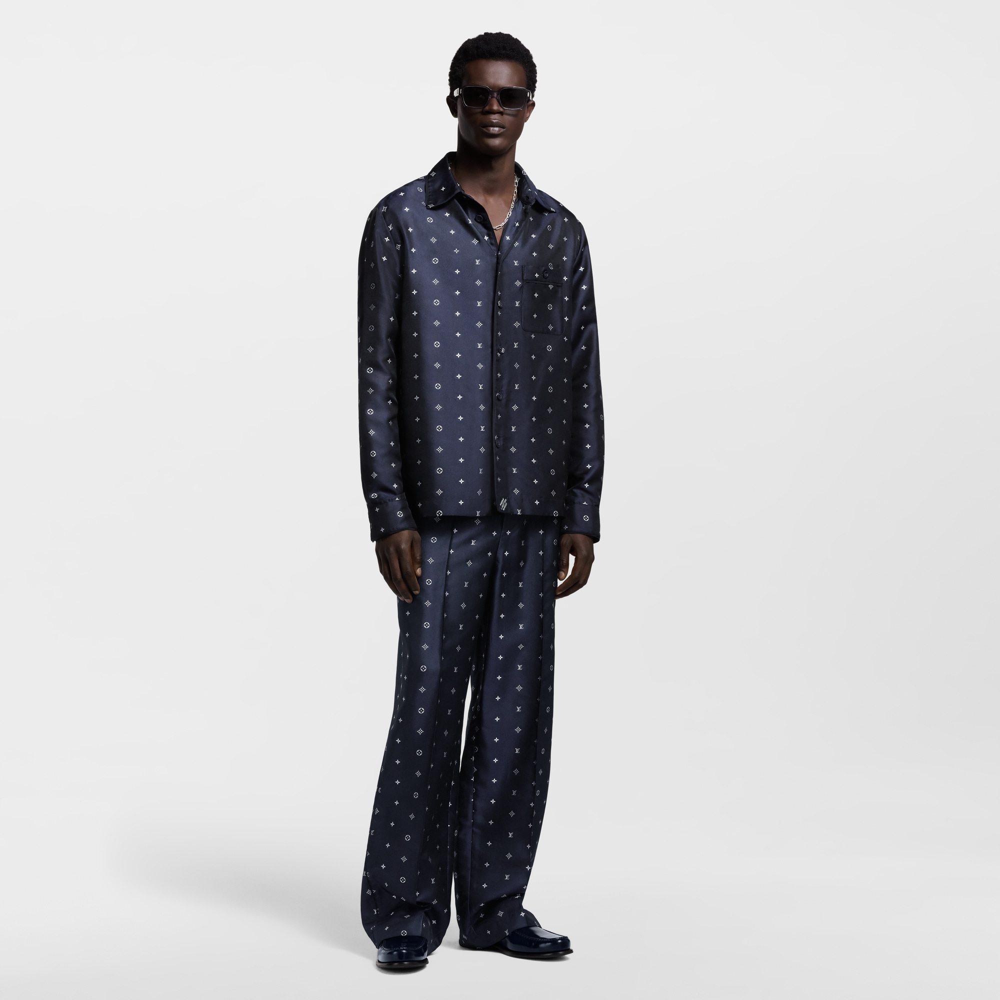 Schlafanzugtop aus Monogram Seide  Herren Ready to Wear Hemden | LOUIS VUITTON (Zoom)