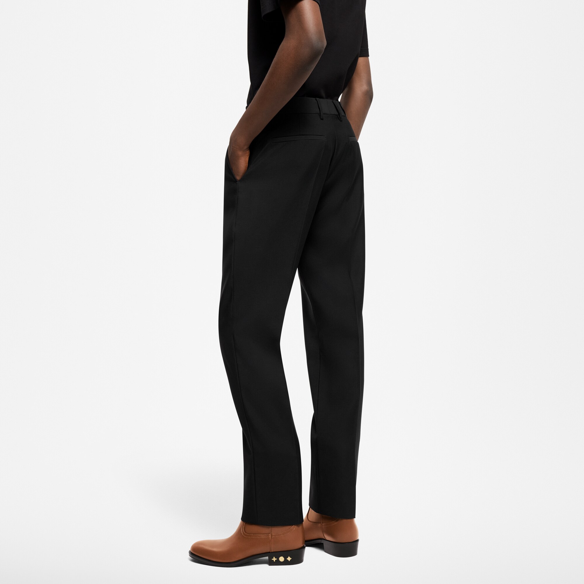 Schmal geschnittene Evening Hose aus Wolle  Herren Ready to Wear Hosen | LOUIS VUITTON (Zoom)