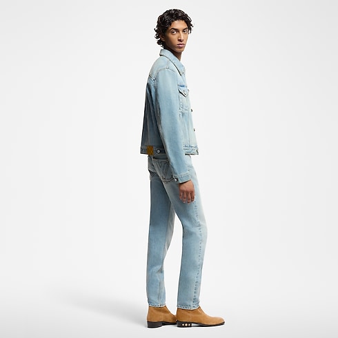 Schmal geschnittene Hose aus Denim Herren Ready to Wear Denim | LOUIS VUITTON (Zoom)