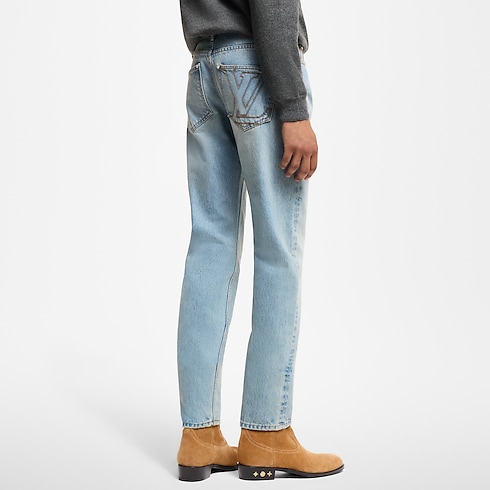 Schmal geschnittene Hose aus Denim Herren Ready to Wear Denim | LOUIS VUITTON (Zoom)