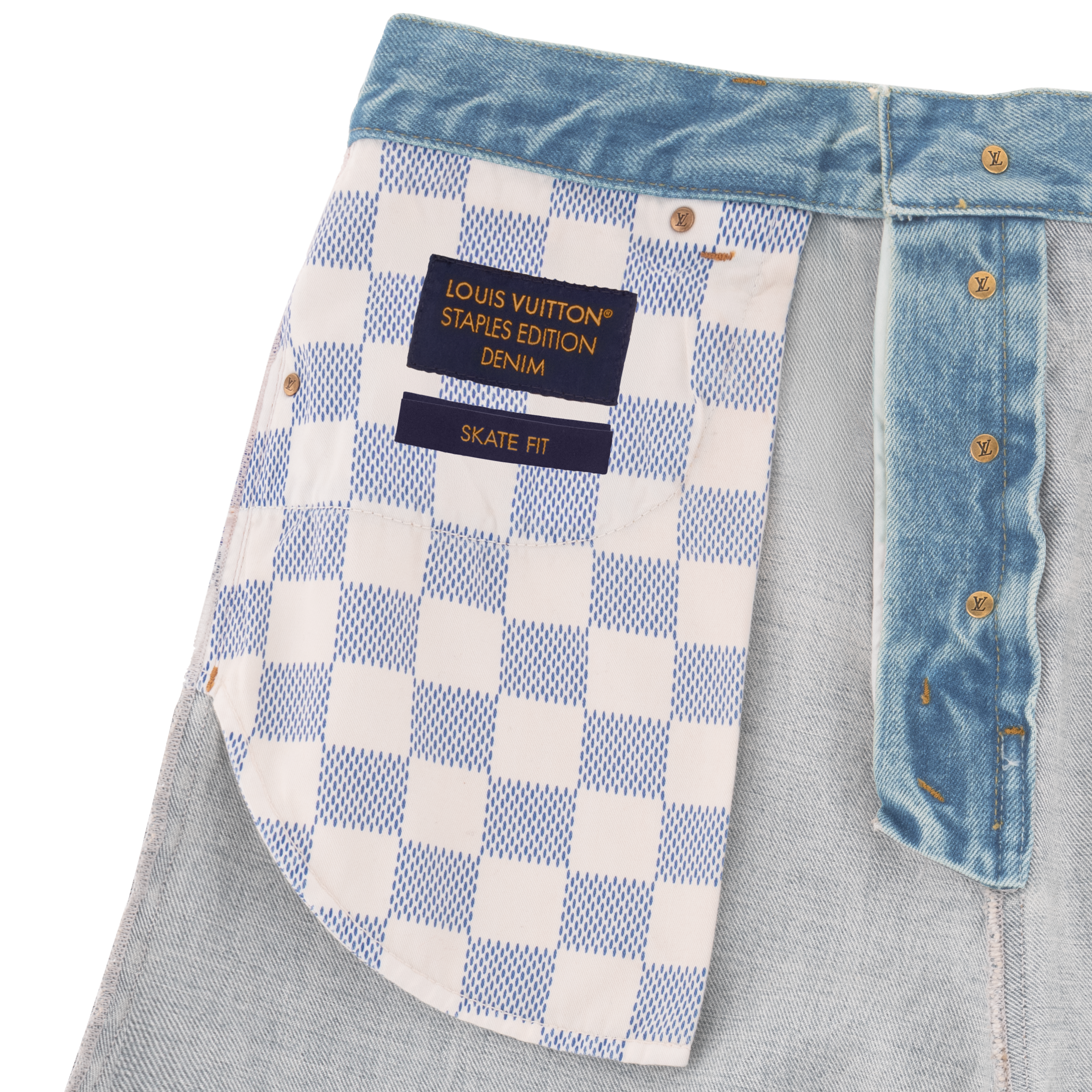 Schmal geschnittene Hose aus Denim  Herren Ready to Wear Denim | LOUIS VUITTON (Zoom)