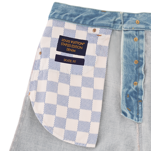 Schmal geschnittene Hose aus Denim Herren Ready to Wear Denim | LOUIS VUITTON (Zoom)