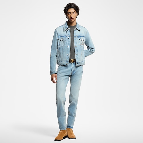 Schmal geschnittene Hose aus Denim Herren Ready to Wear Denim | LOUIS VUITTON (Zoom)