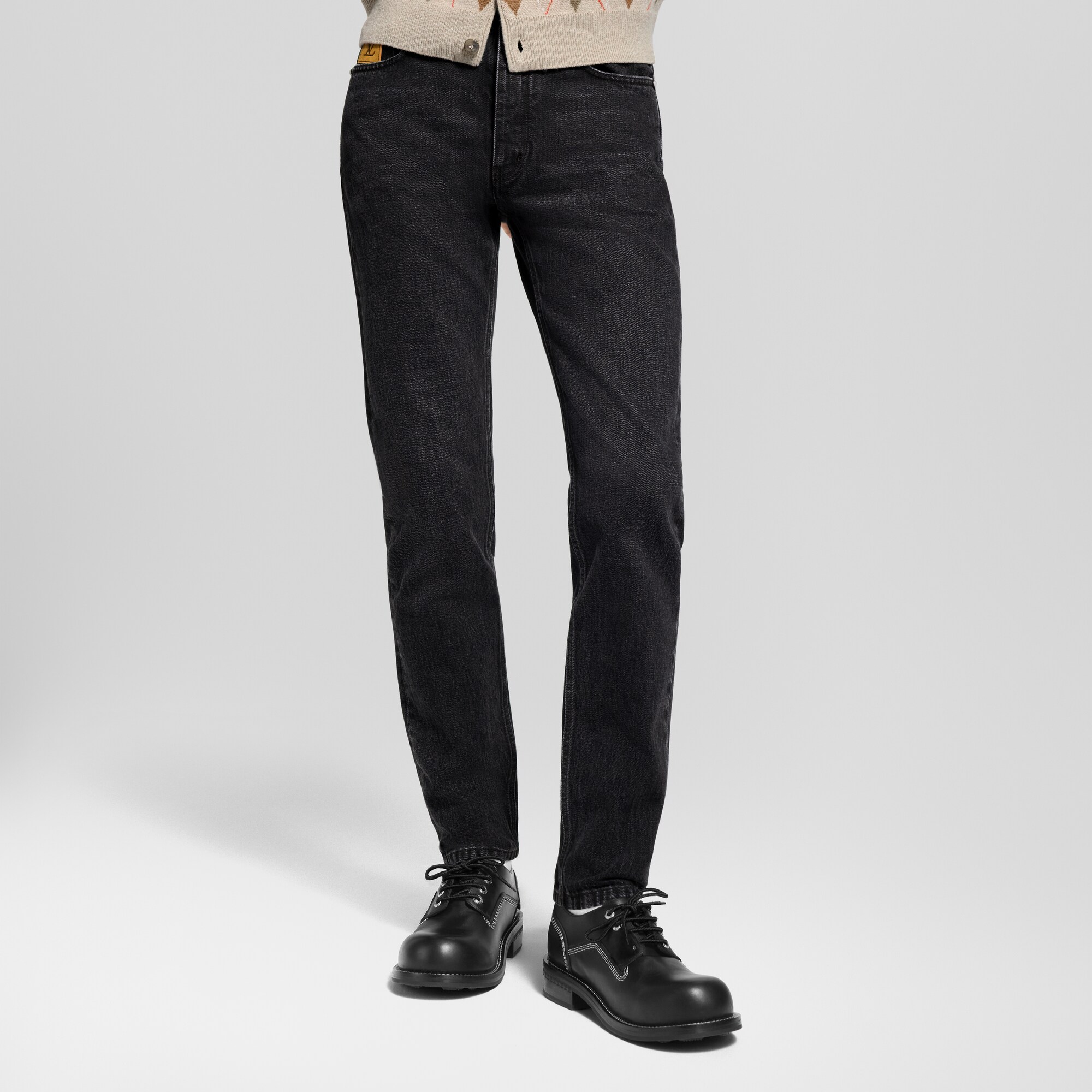 Schmal geschnittene Hose aus Denim  Herren Ready to Wear Denim | LOUIS VUITTON (Zoom)