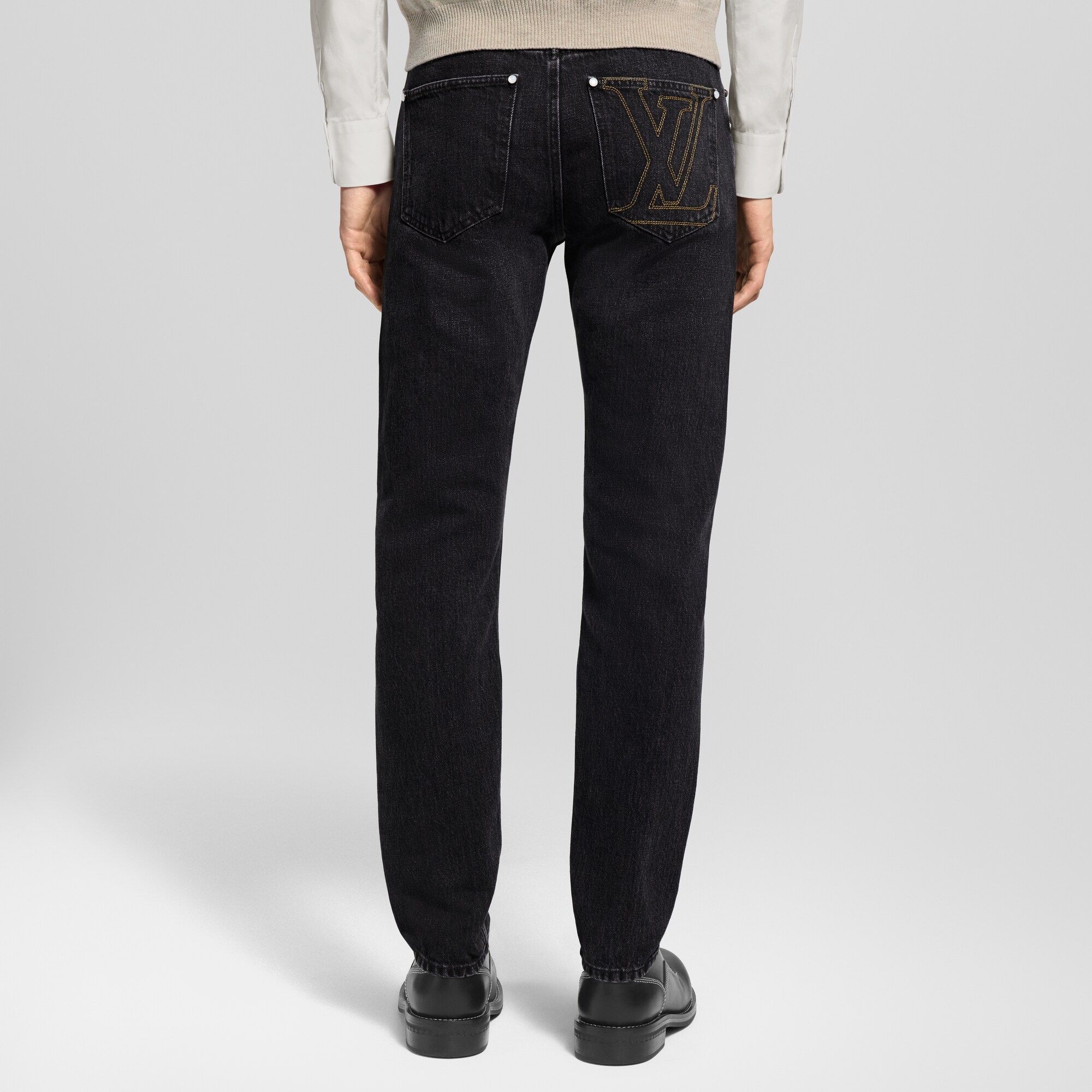 Schmal geschnittene Hose aus Denim  Herren Ready to Wear Denim | LOUIS VUITTON (Zoom)