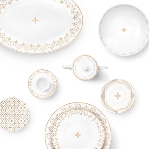 Set mit 2 Kaffeetassen und den dazugehörigen Untertassen Trunks, Reisen und Wohnen Wohnen und Art of Dining Art of Dining | LOUIS VUITTON (Zoom)