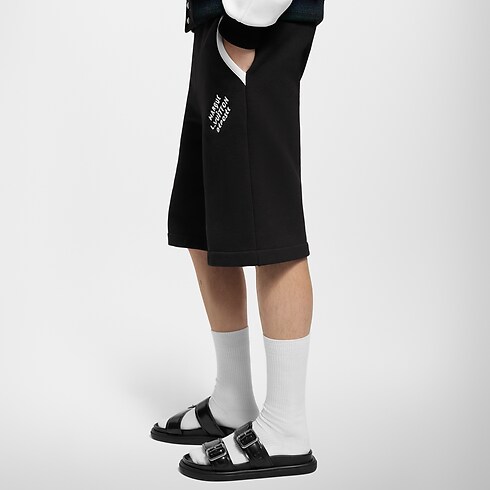 Shorts aus Baumwolljersey im College-Stil Herren Ready to Wear Vollständige Ready to Wear | LOUIS VUITTON (Zoom)