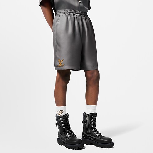 Shorts aus bedruckter Seide Herren Ready to Wear Hosen | LOUIS VUITTON (Zoom)