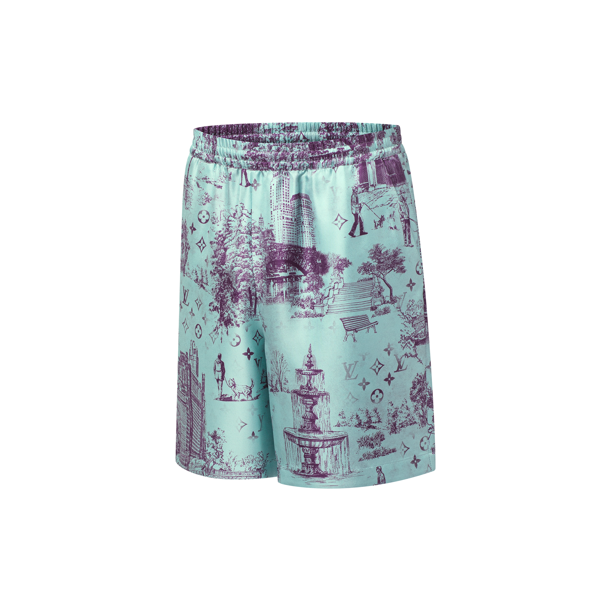 Shorts aus bedruckter Seide  Herren Ready to Wear Hosen | LOUIS VUITTON (Zoom)