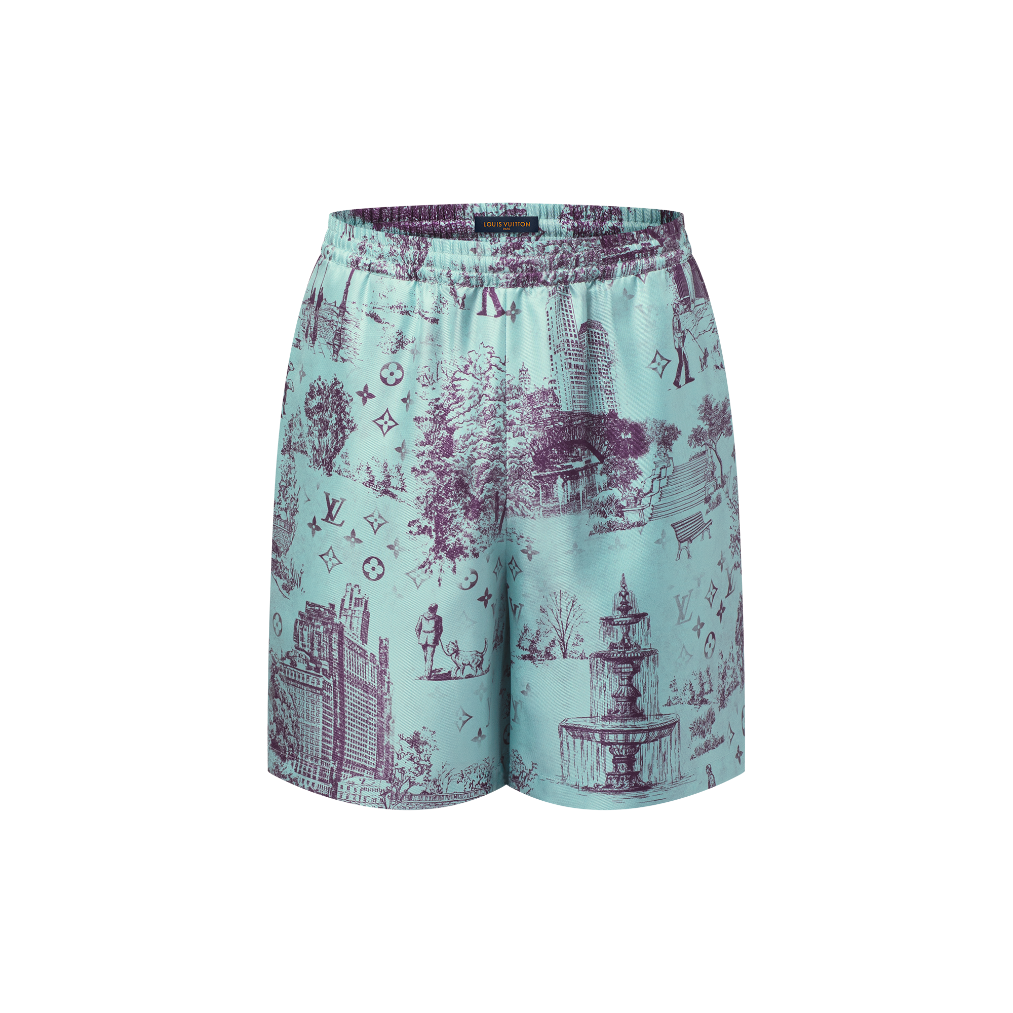 Shorts aus bedruckter Seide  Herren Ready to Wear Hosen | LOUIS VUITTON (Zoom)