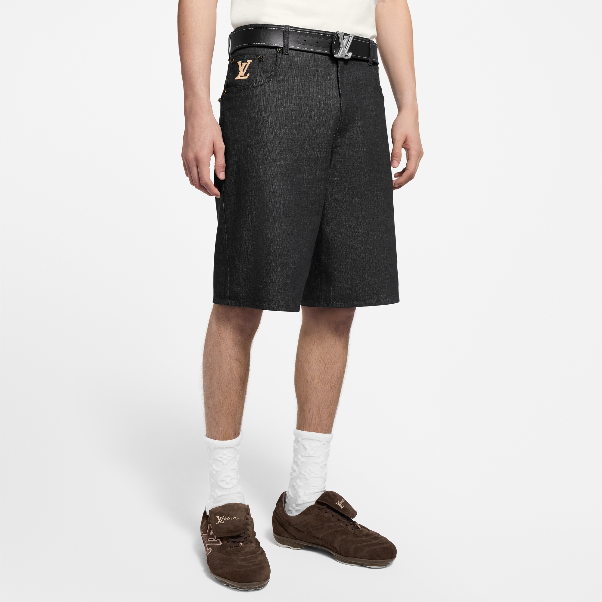 Shorts aus Chambray  Herren Ready to Wear Denim | LOUIS VUITTON (Zoom)