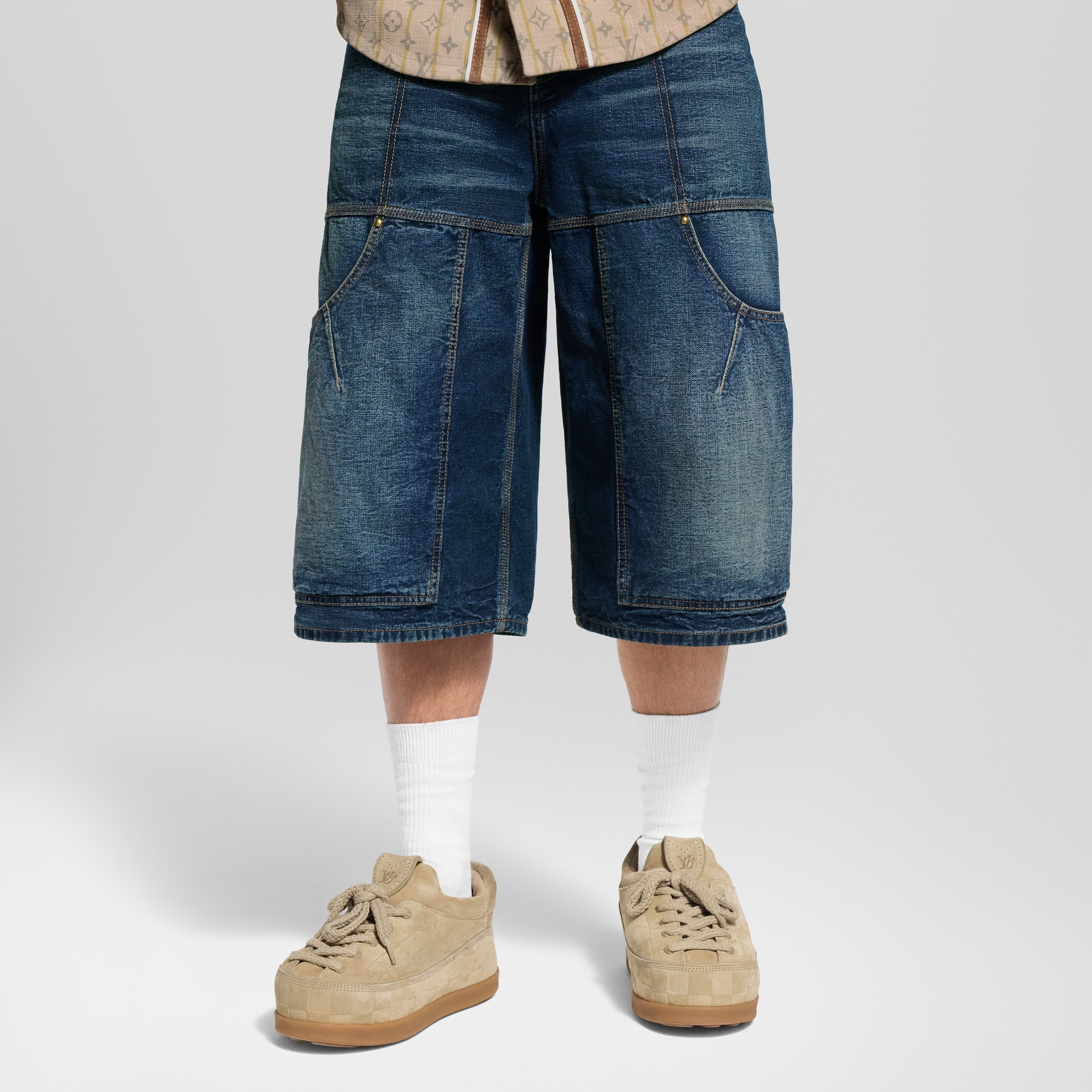 Shorts aus Denim im Workwear-Stil  Herren Ready to Wear Denim | LOUIS VUITTON (Zoom)