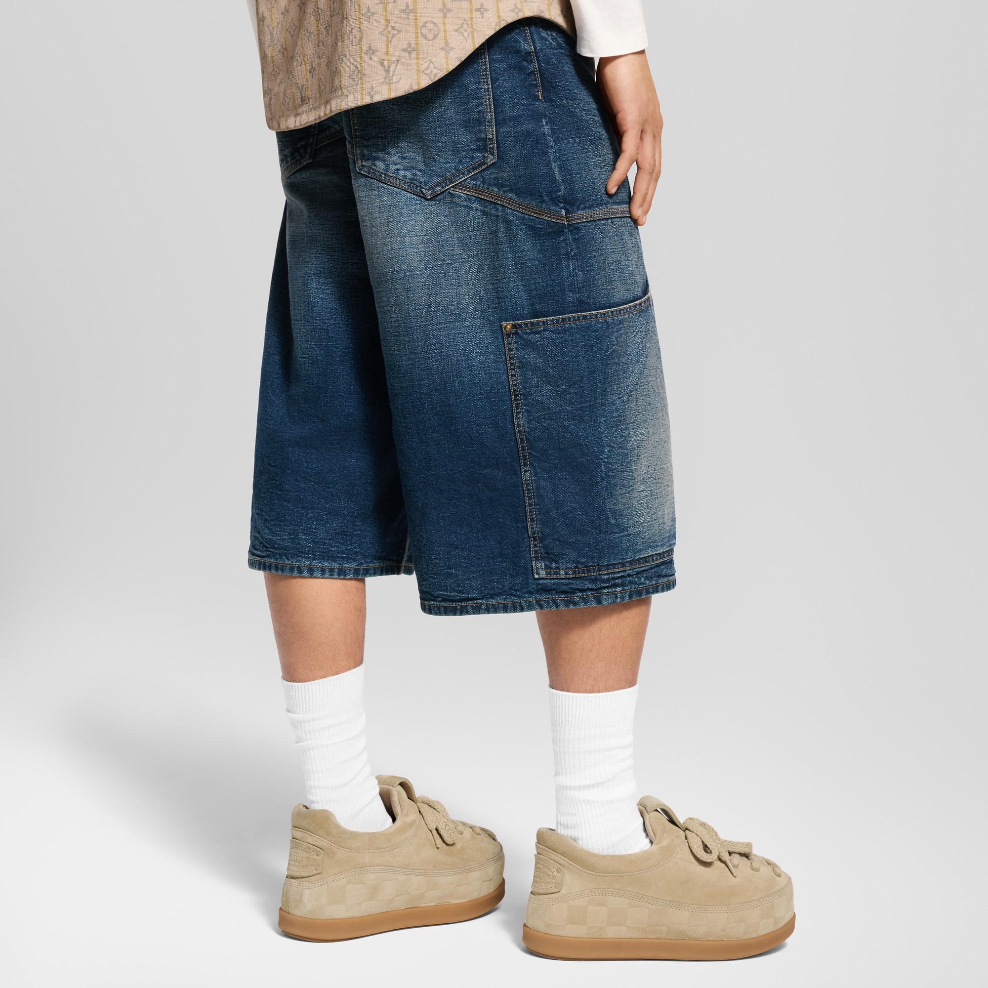 Shorts aus Denim im Workwear-Stil  Herren Ready to Wear Denim | LOUIS VUITTON (Zoom)