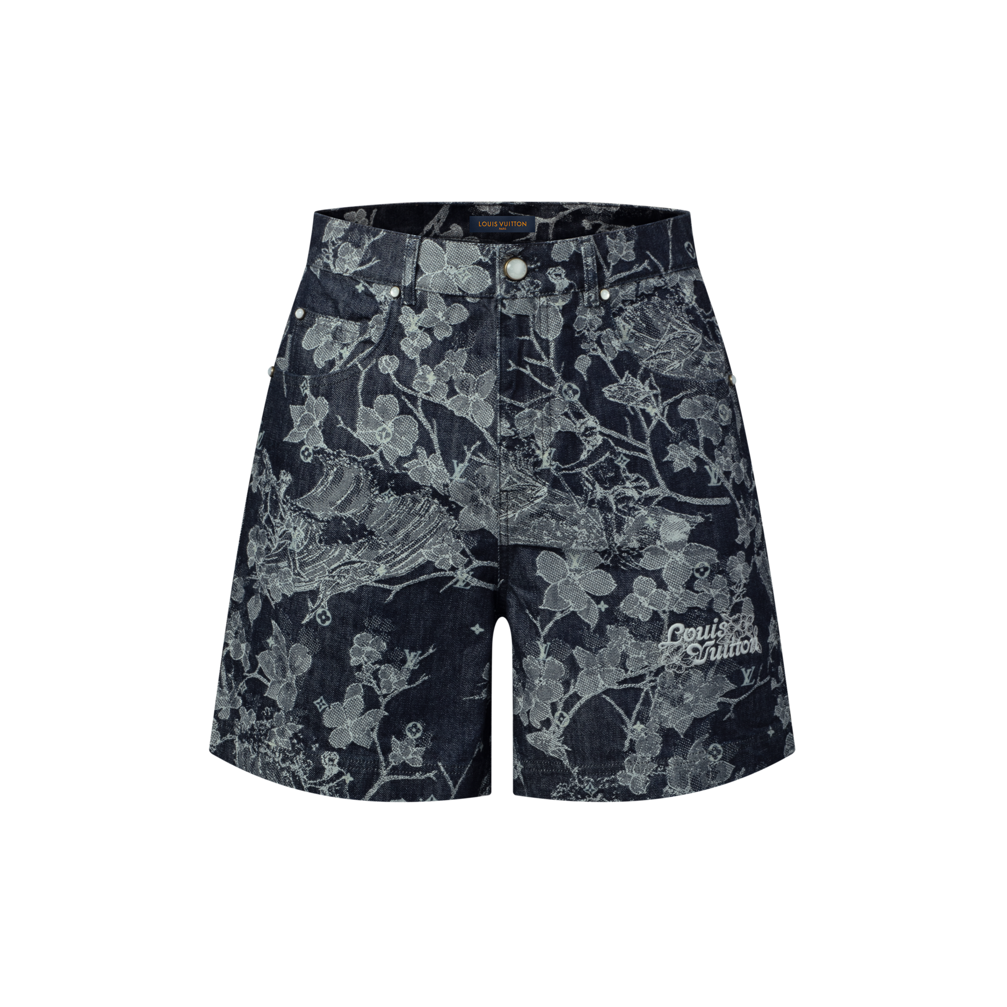 Shorts aus Denim mit Jacquard-Motiv  Herren Ready to Wear Denim | LOUIS VUITTON (Zoom)