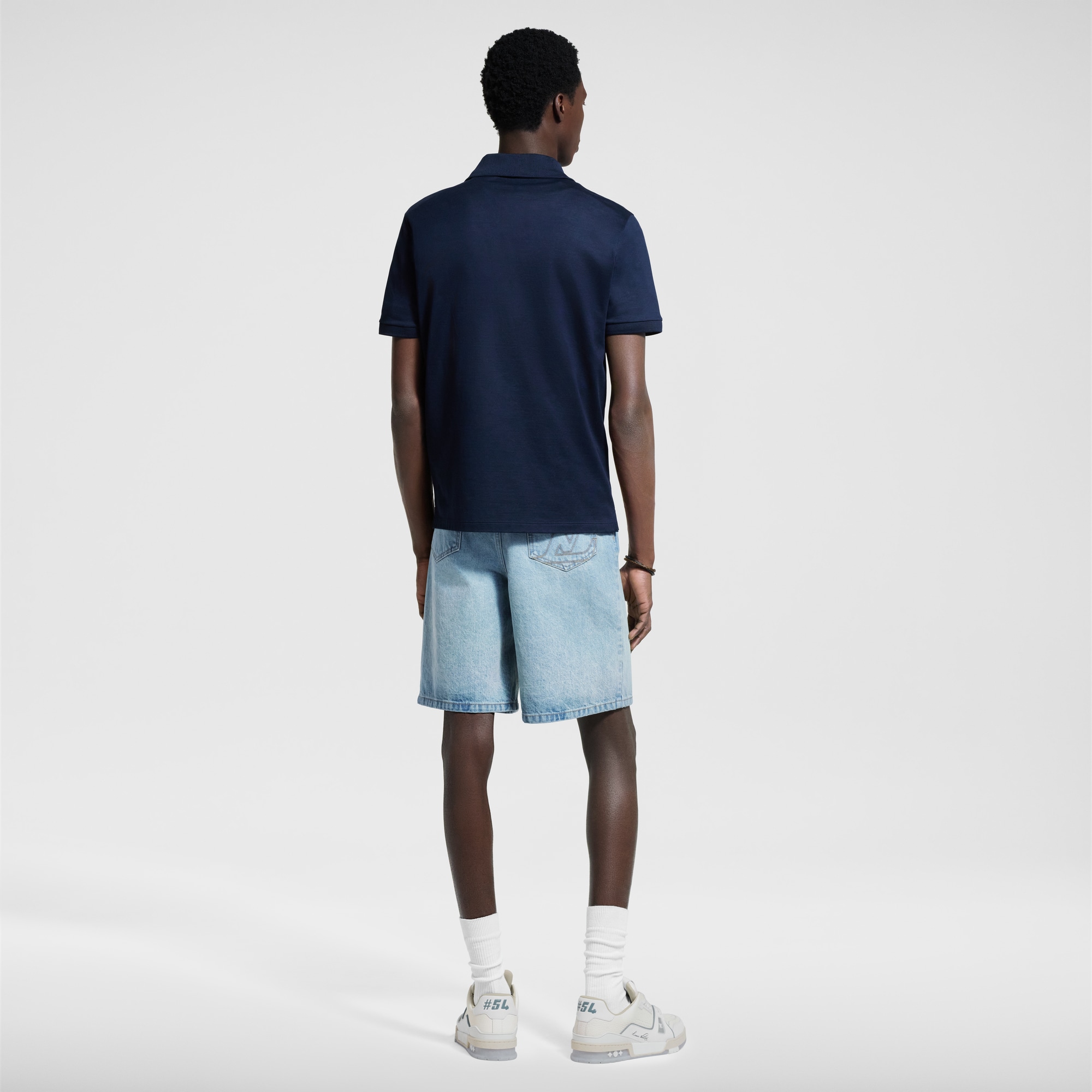 Shorts aus Denim mit LV Signatur  Herren Ready to Wear Denim | LOUIS VUITTON (Zoom)