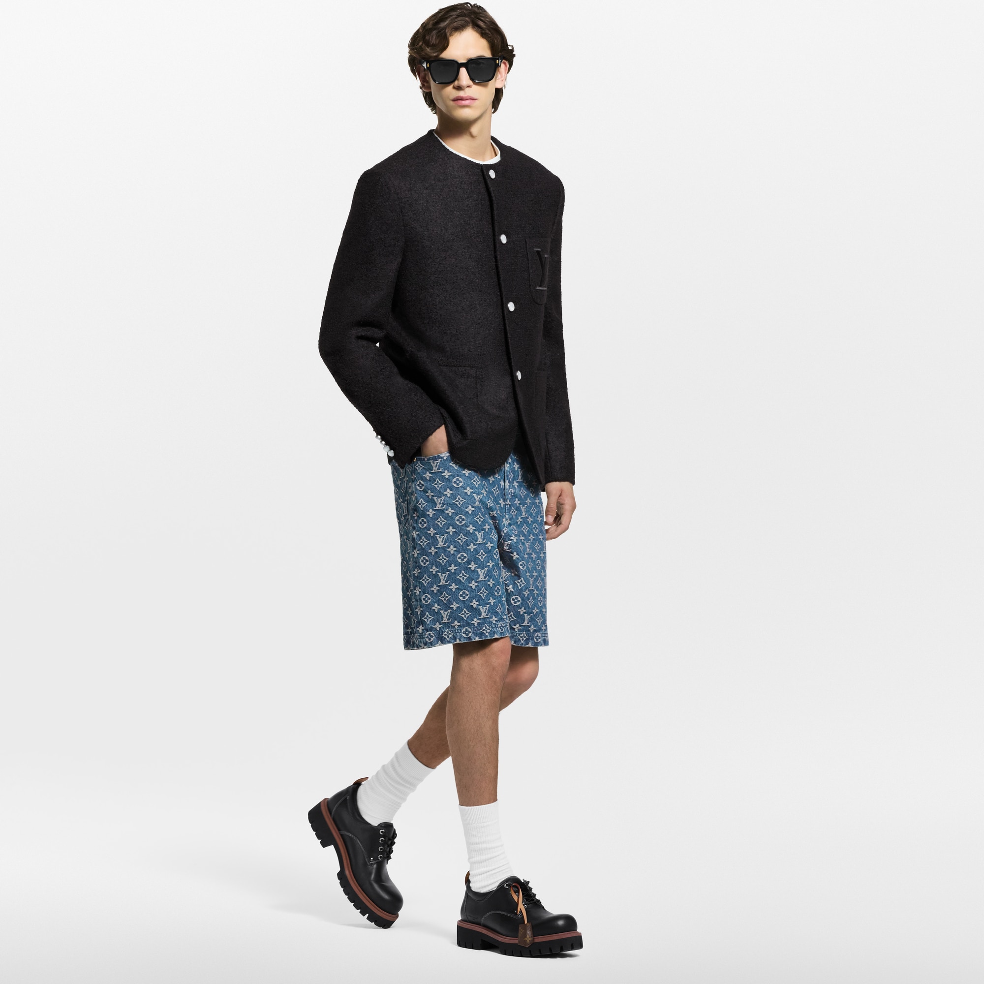 Shorts aus Denim mit Monogram-Motiv  Herren Ready to Wear Denim | LOUIS VUITTON (Zoom)