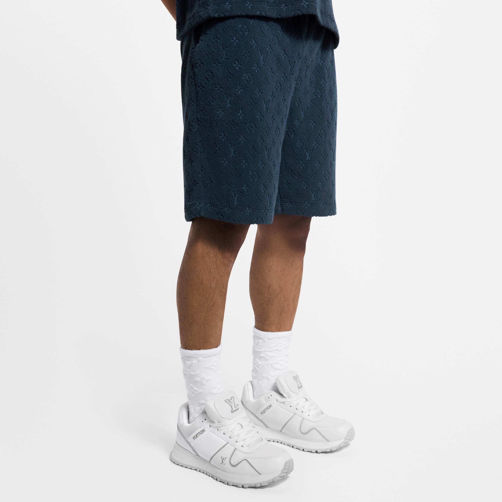 Shorts aus French Terry mit Monogram  Herren Ready to Wear Vollständige Ready to Wear | LOUIS VUITTON (Zoom)