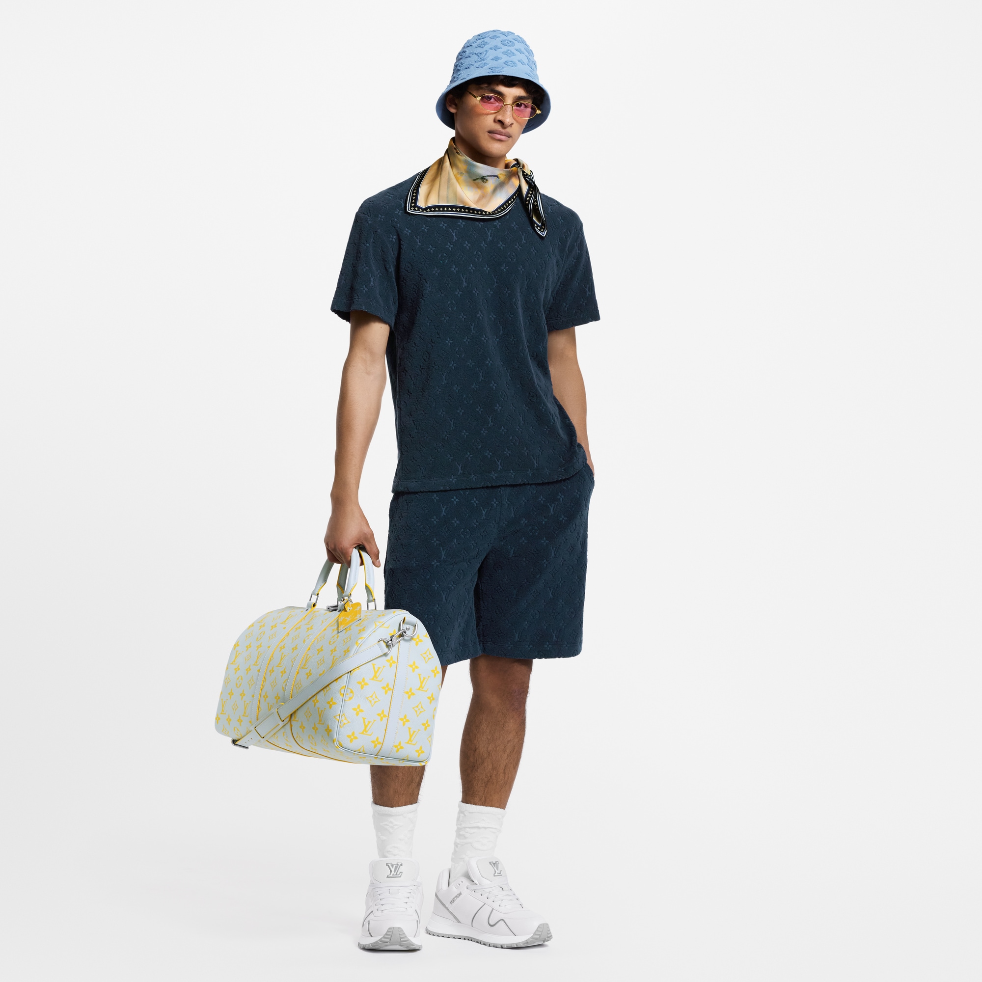 Shorts aus French Terry mit Monogram  Herren Ready to Wear Vollständige Ready to Wear | LOUIS VUITTON (Zoom)