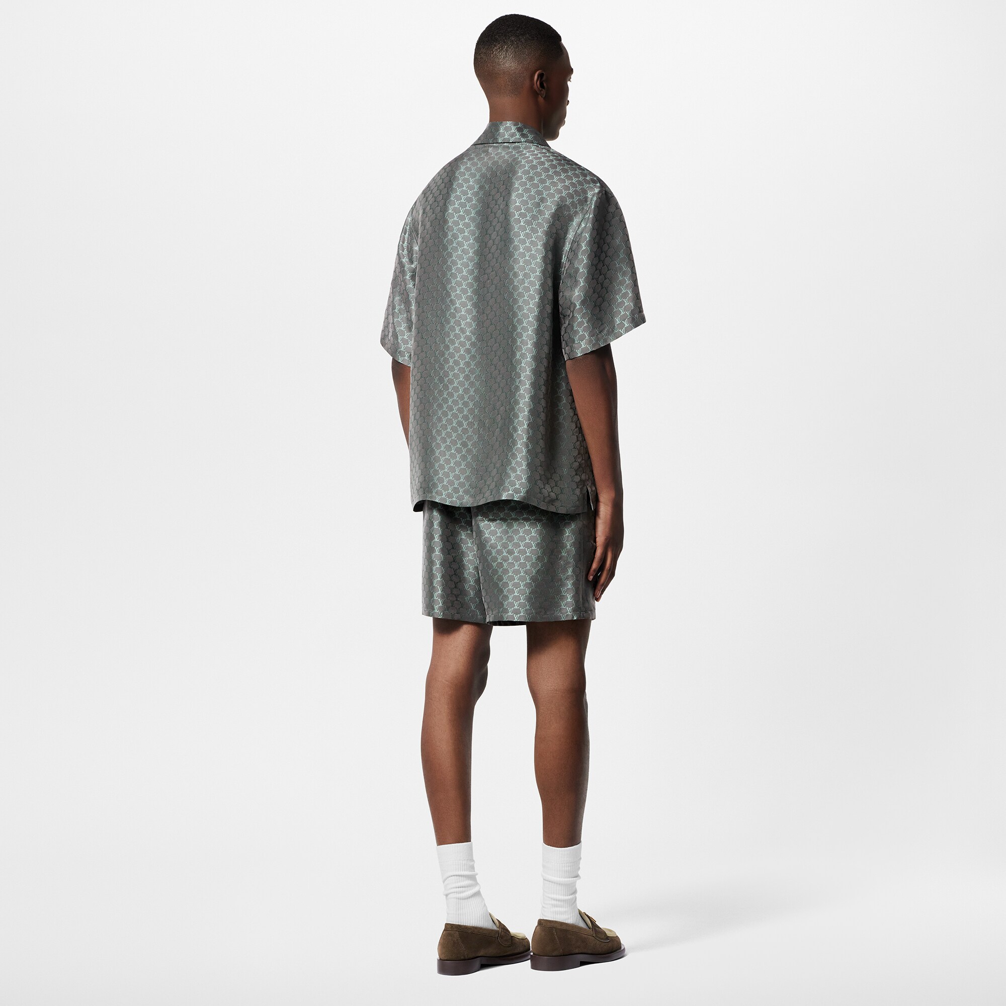 Shorts aus Jacquardgewebe aus Seidengemisch mit Zugband  Herren Ready to Wear Hosen | LOUIS VUITTON (Zoom)