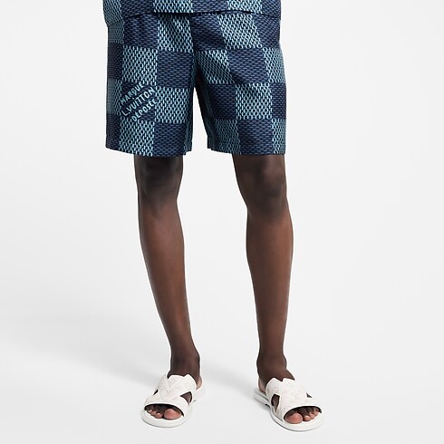 Shorts aus Seide mit Damier-Motiv Herren Ready to Wear Hosen | LOUIS VUITTON (Zoom)