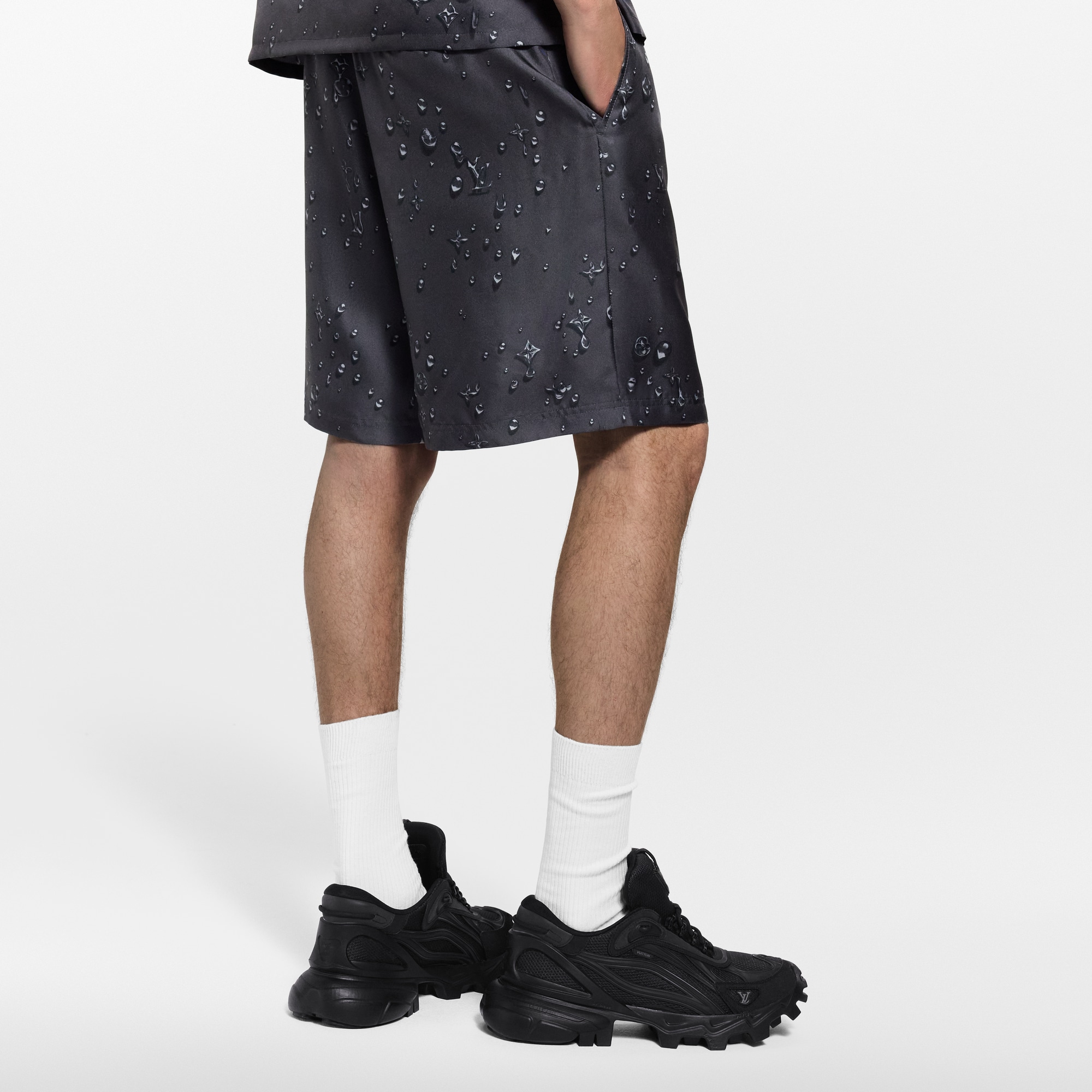 Shorts aus Seide mit Monogram  Herren Ready to Wear Hosen | LOUIS VUITTON (Zoom)