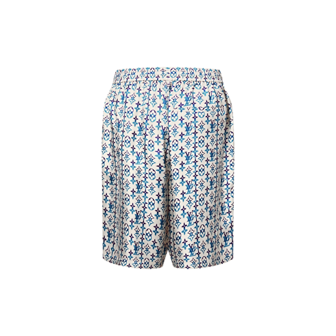 Shorts aus Seide mit Monogram-Motiv Herren Ready to Wear Hosen | LOUIS VUITTON (Zoom)