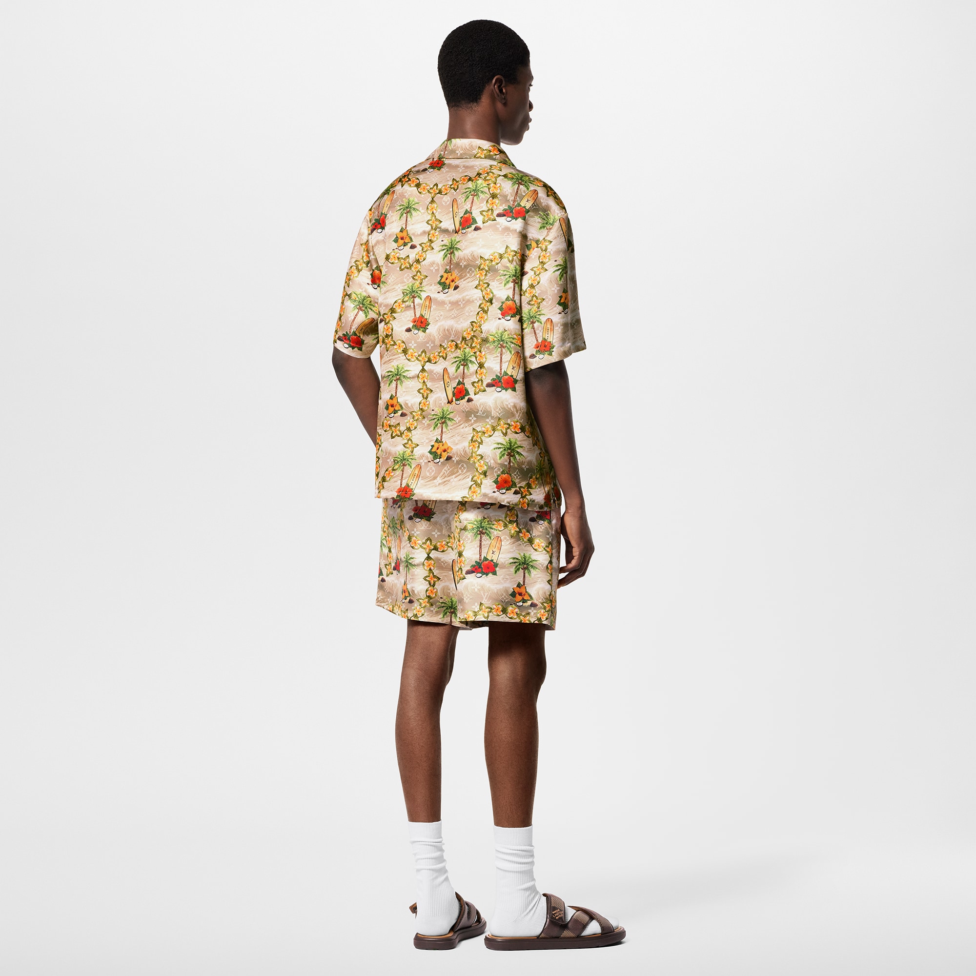Shorts aus Seide mit Monogram-Motiv und Zugband  Herren Ready to Wear Hosen | LOUIS VUITTON (Zoom)