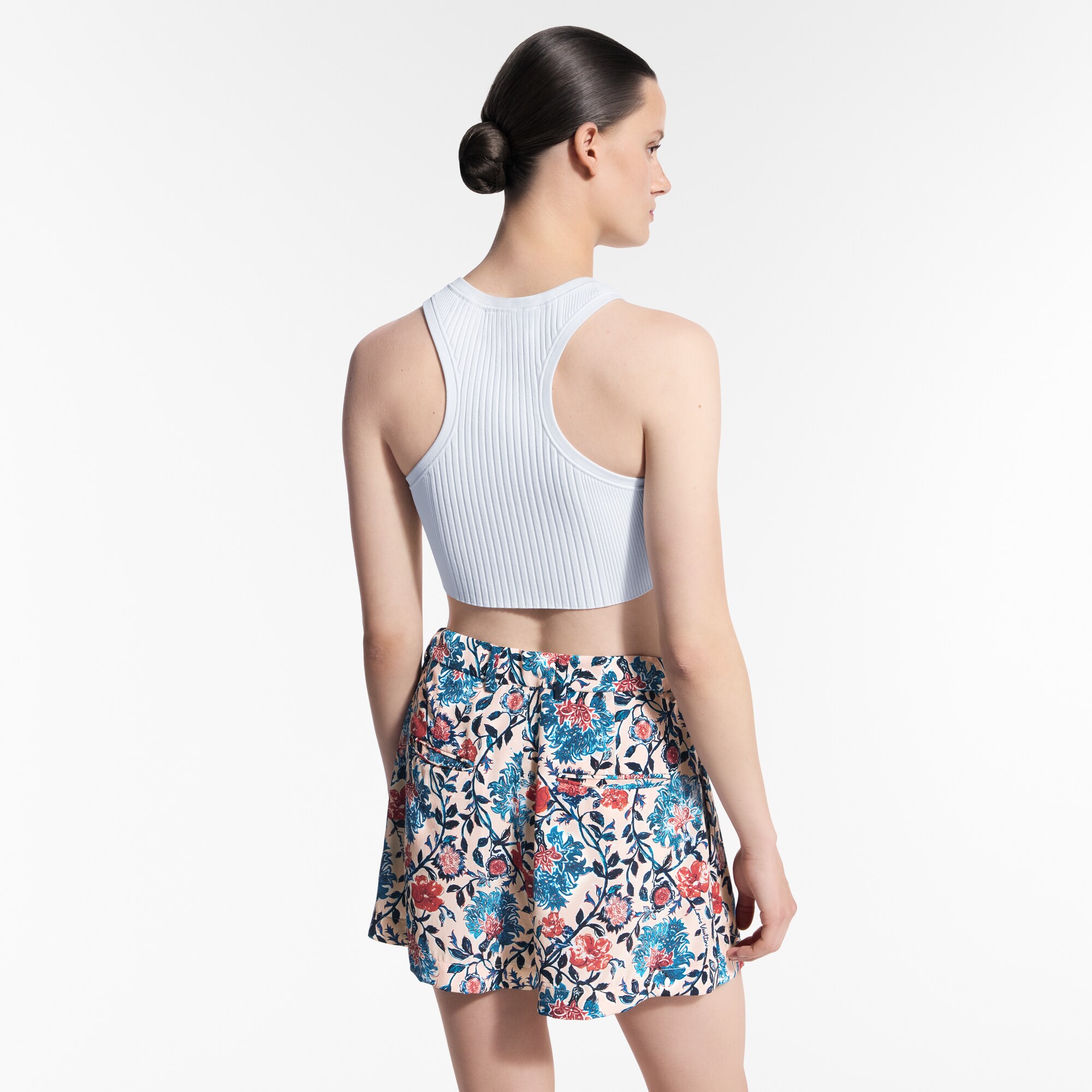 Shorts mit Falten und floralem Weinranken-Motiv  Damen Ready to Wear Röcke und Shorts | LOUIS VUITTON (Zoom)