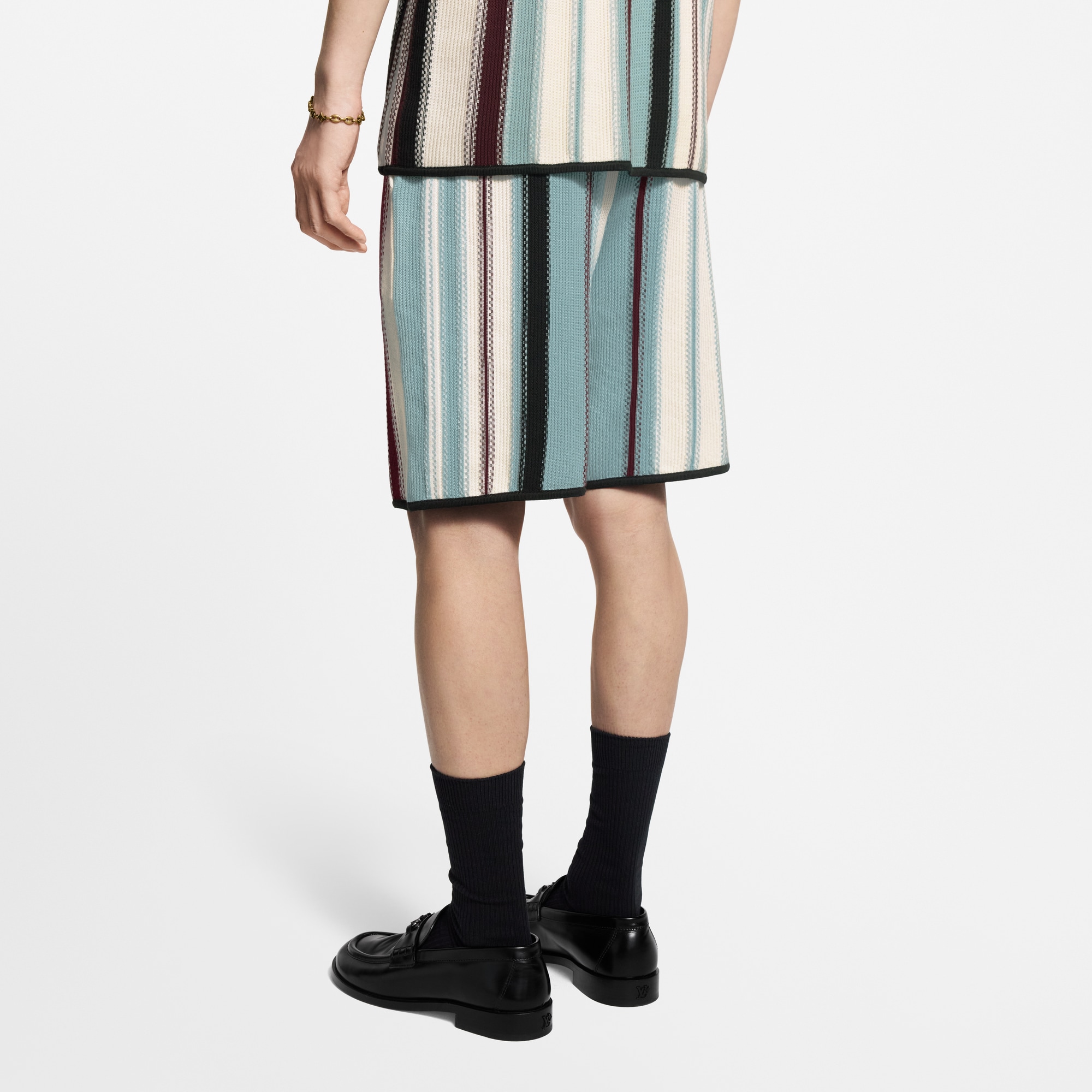 Shorts mit gehäkelten Streifen  Herren Ready to Wear Vollständige Ready to Wear | LOUIS VUITTON (Zoom)