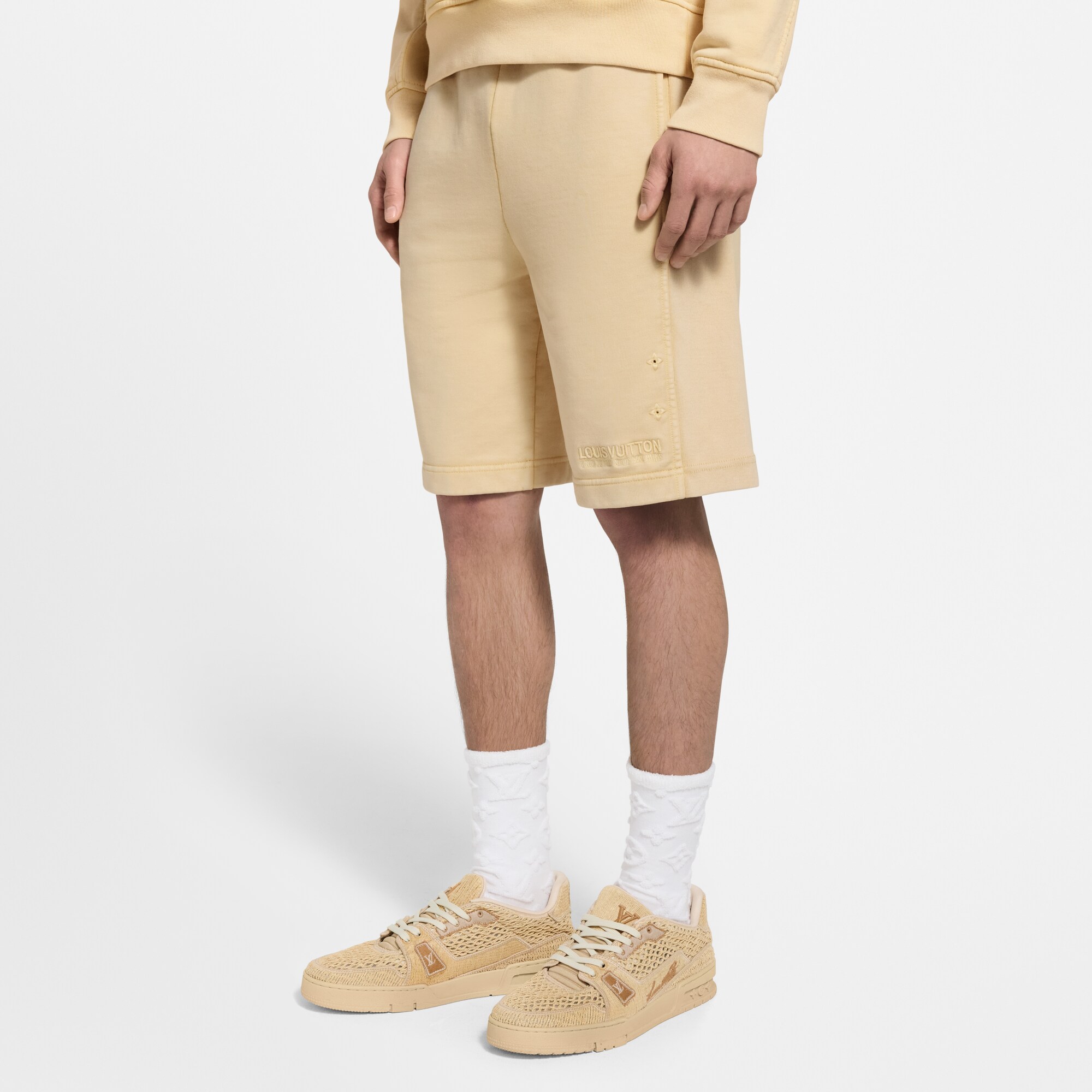 Shorts mit verwaschener Optik und gerippten Details  Herren Ready to Wear Vollständige Ready to Wear | LOUIS VUITTON (Zoom)