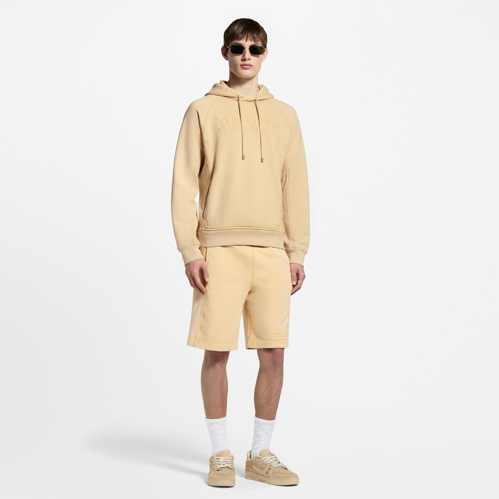 Shorts mit verwaschener Optik und gerippten Details  Herren Ready to Wear Vollständige Ready to Wear | LOUIS VUITTON (Zoom)