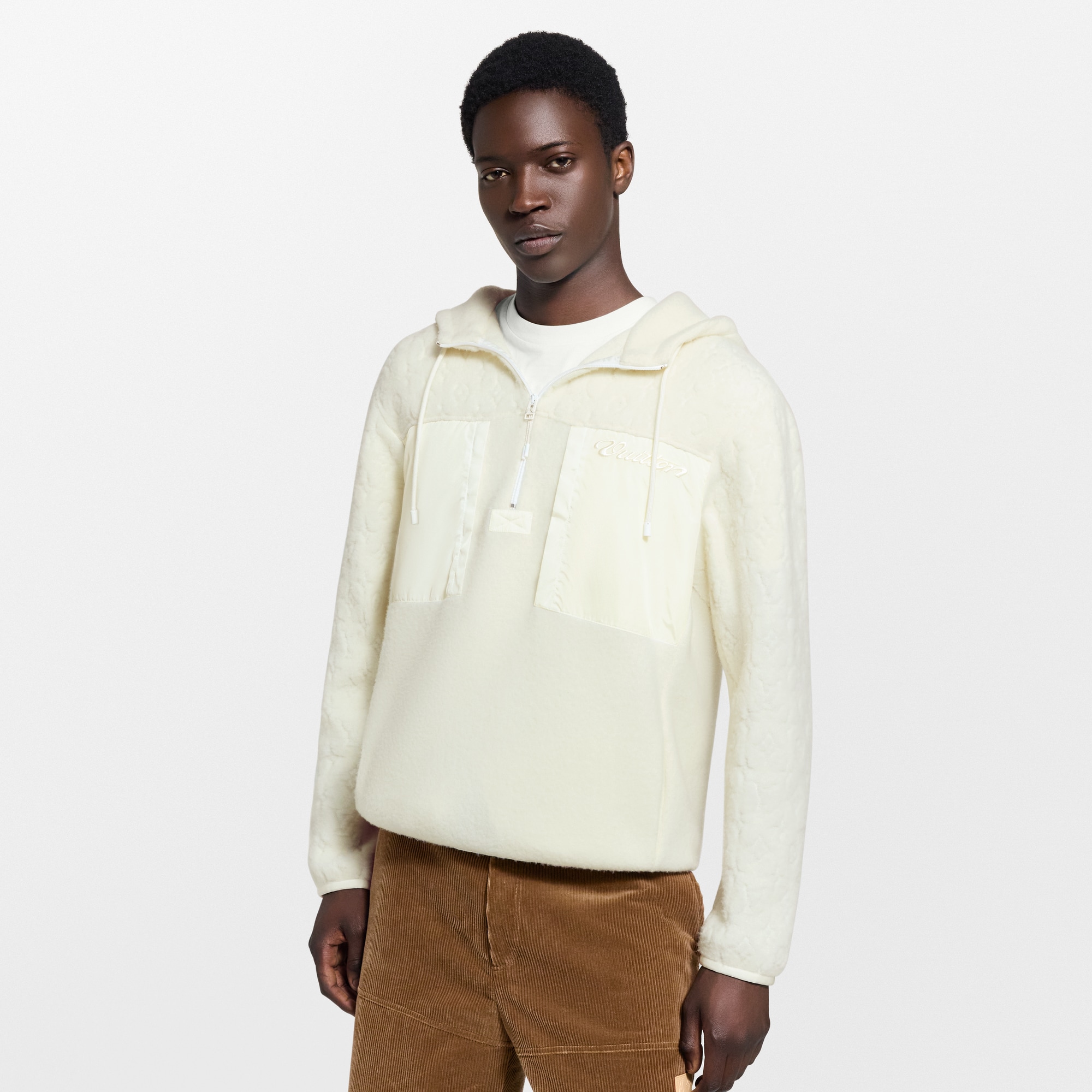 Signature Technischer Hoodie aus Wollflor  Neuheiten Herren LV Ski | LOUIS VUITTON (Zoom)
