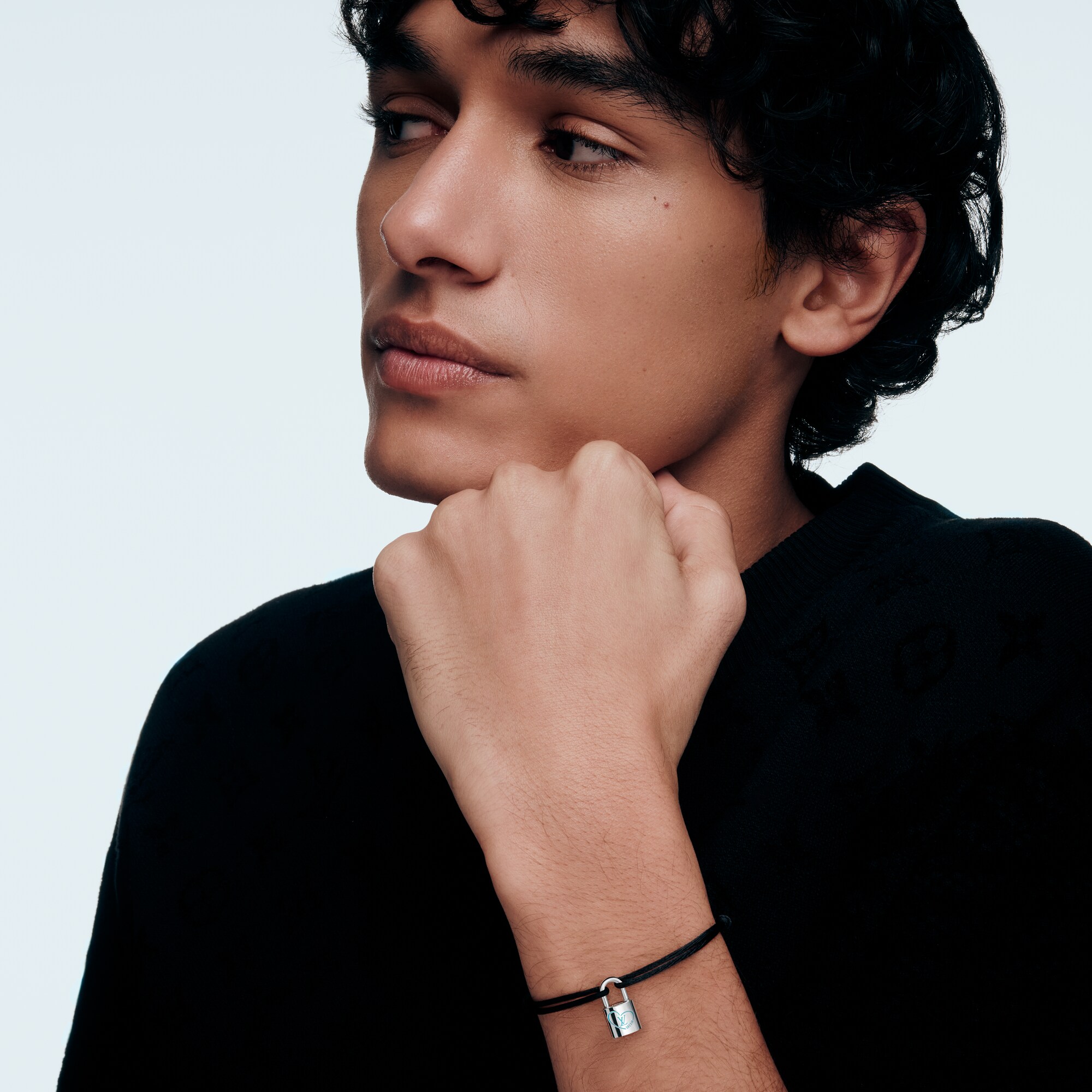 Silver Lockit x Felix Armband, Sterlingsilber, blauer Lack und Schnur aus Polyester  Schmuck Kategorien Armbänder | LOUIS VUITTON (Zoom)
