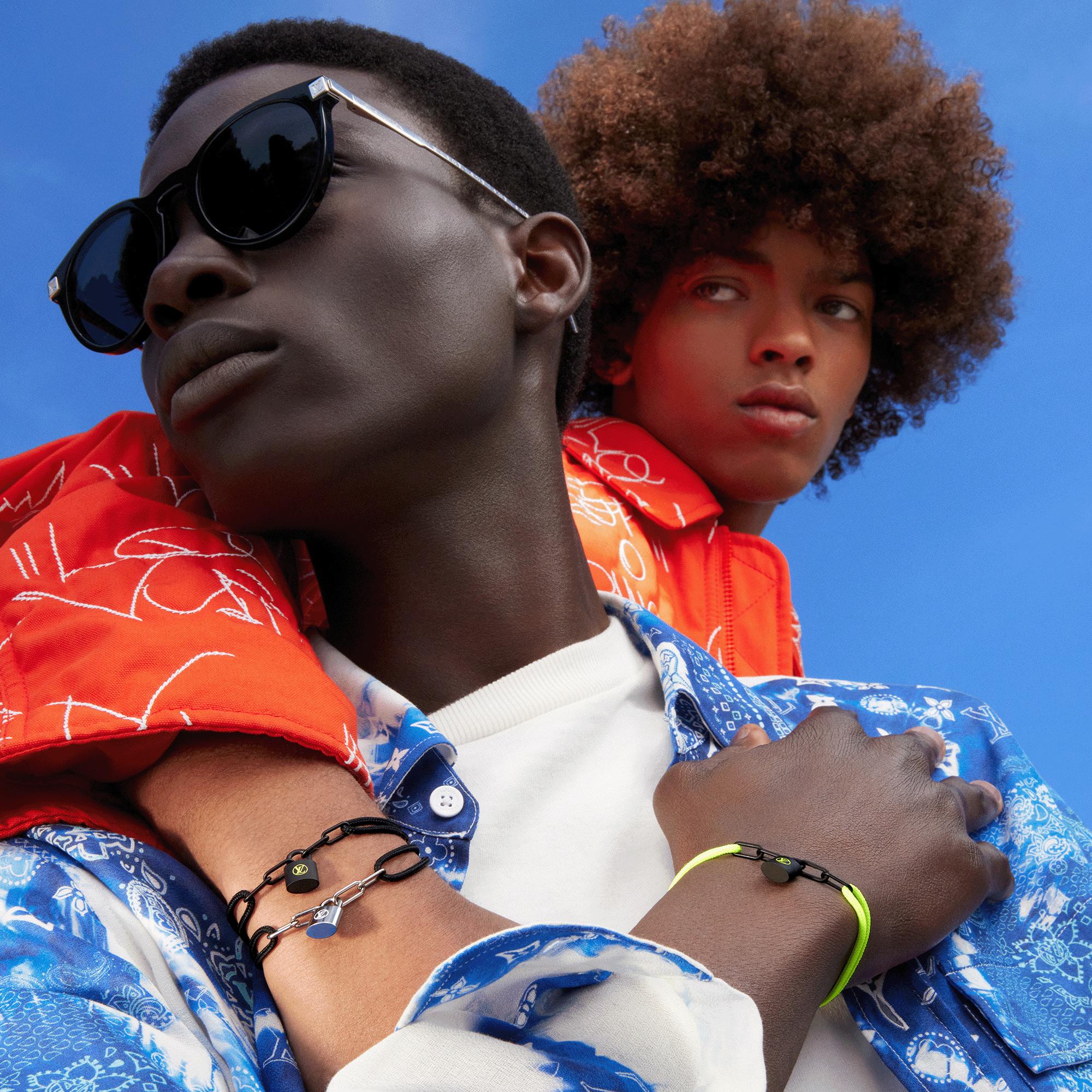 Silver Lockit X Virgil Abloh Armband, schwarzes Titan  Schmuck Kategorien Armbänder | LOUIS VUITTON (Zoom)