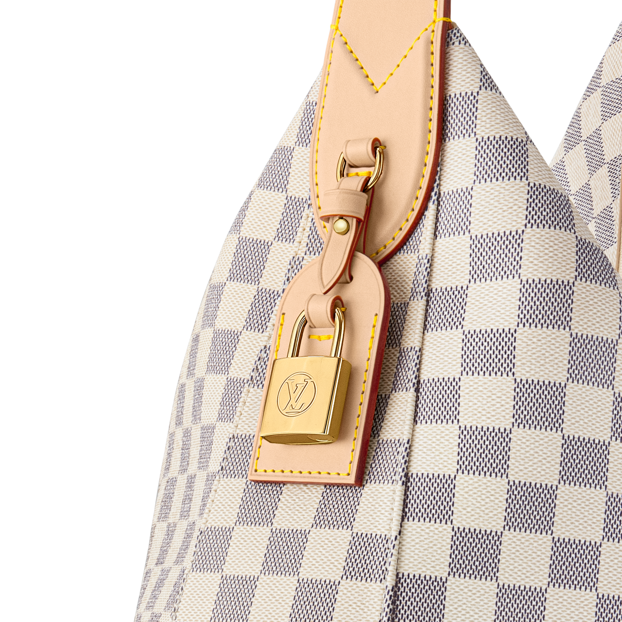 Slouchy MM Damier Azur Canvas Taschen und Kleinlederwaren Damen Handtaschen Neuheiten | LOUIS VUITTON (Zoom)